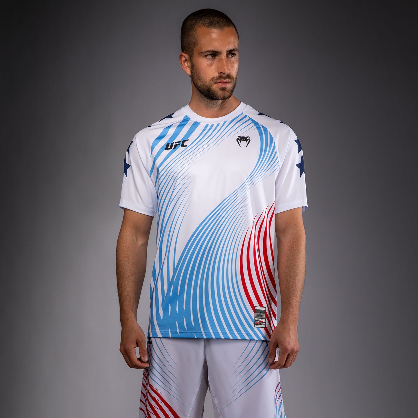 Official UFC Freedom 250 by Venum Authentic Fight Night Maglia Walkout da uomo - Bianco