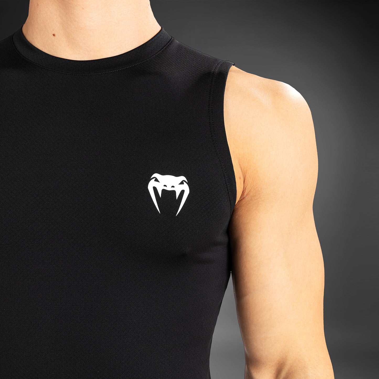 Venum Contender Rashguard senza maniche - Nero/Bianco