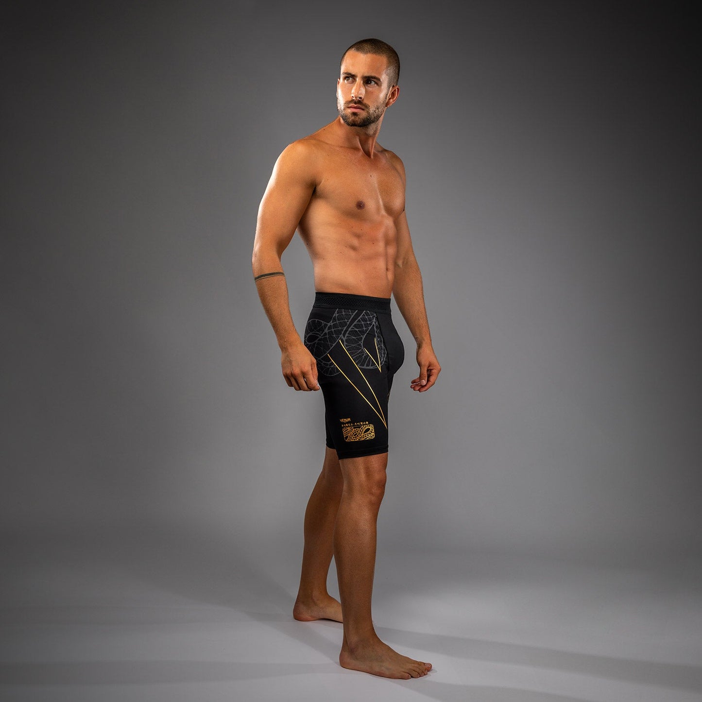 Venum Serpenti Pantaloncini Vale Tudo – Nero/Argento/Oro