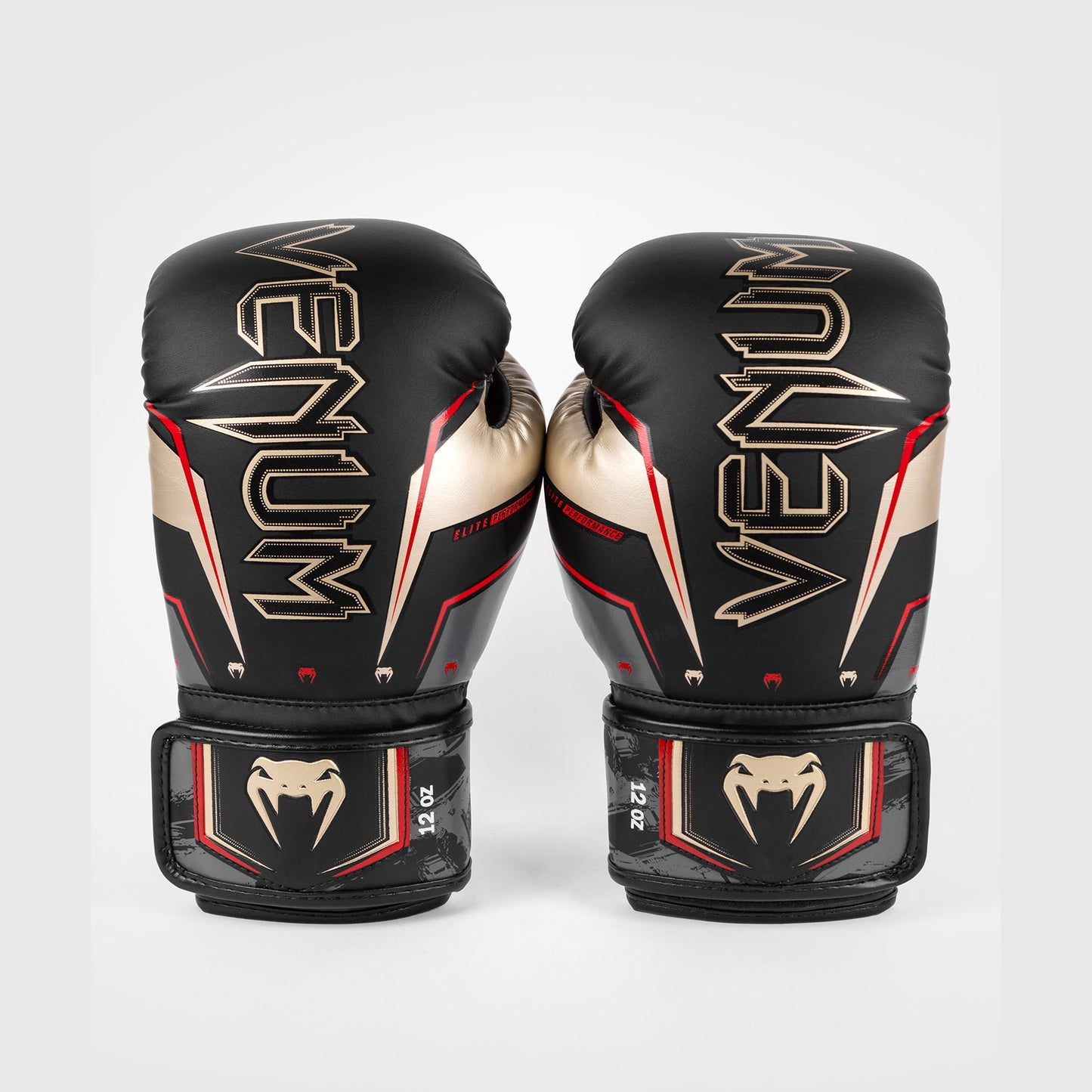 Venum Elite Evo Guanti da Boxe - Nero/Oro/Rosso