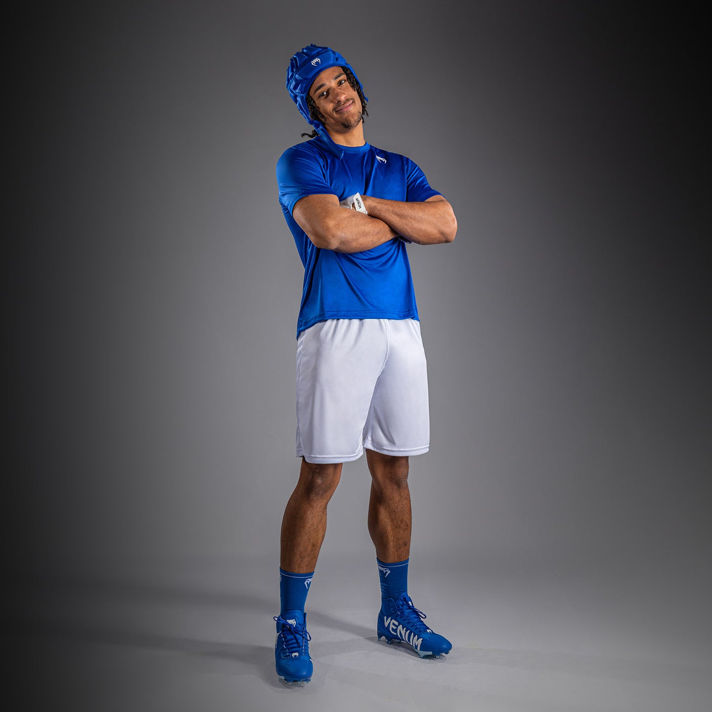 Venum Lineup Maglietta a Maniche Corte Performance - Blu Reale/Bianco