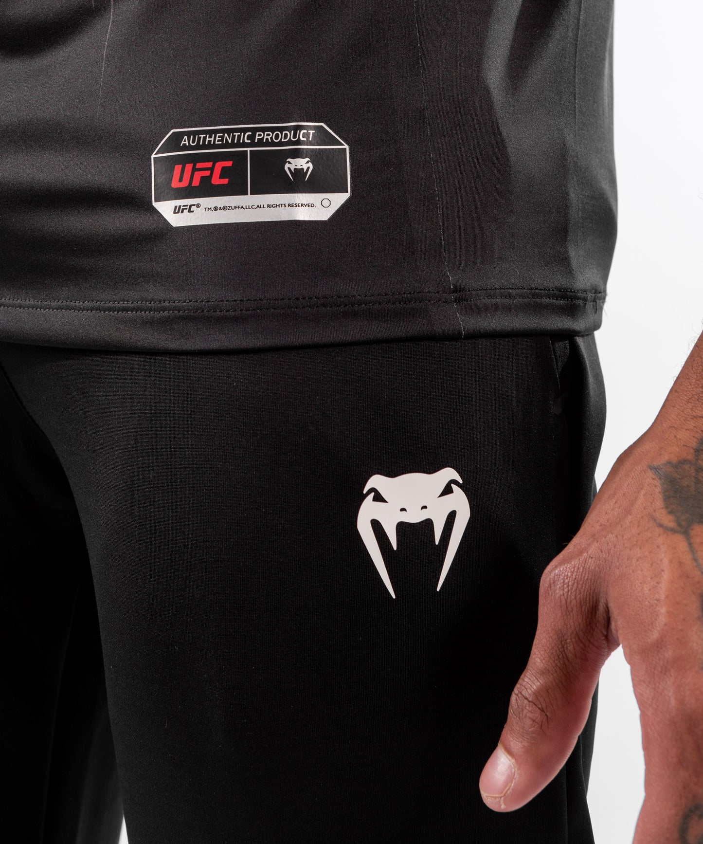 Maglia Tecnica Uomo Personalizzata UFC Venum Authentic Fight Night - Nero