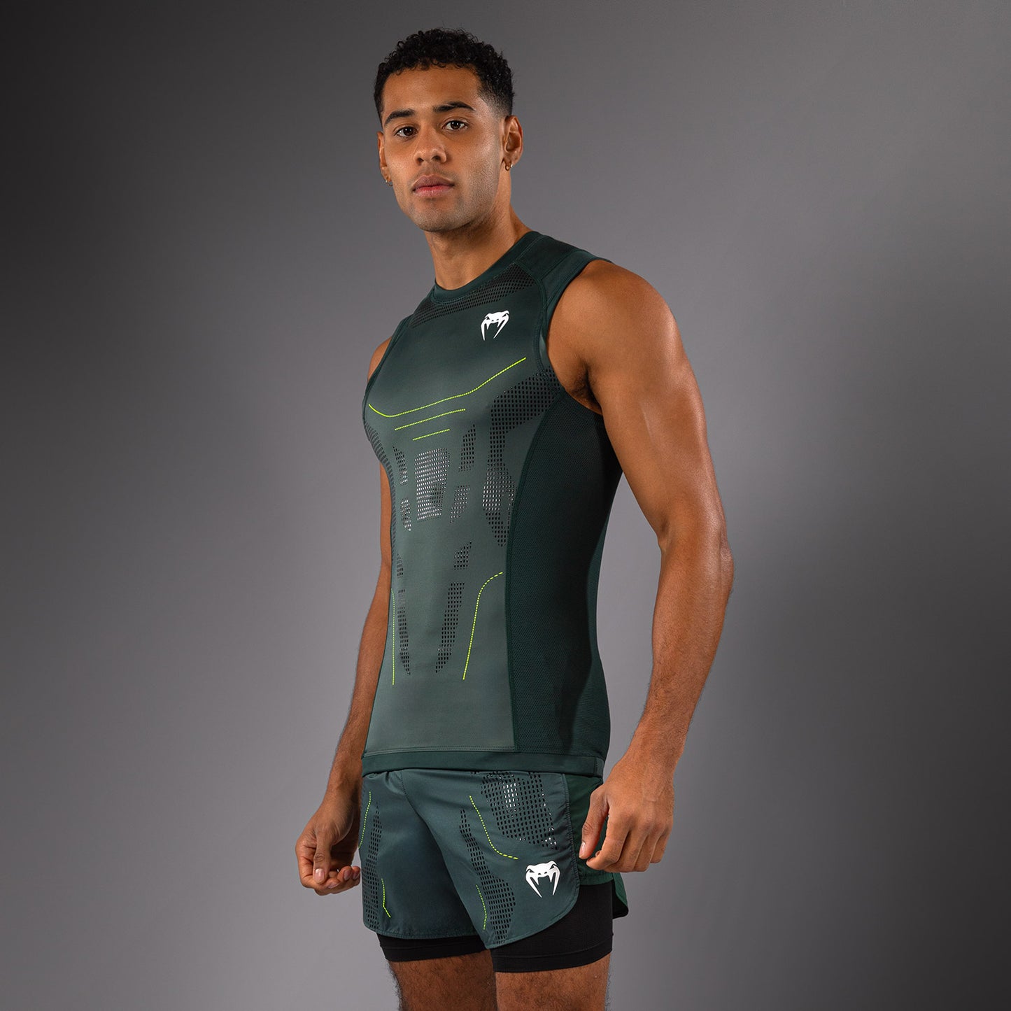 Venum Technical 3.0 Rashguard Senza Maniche - Verde Foresta