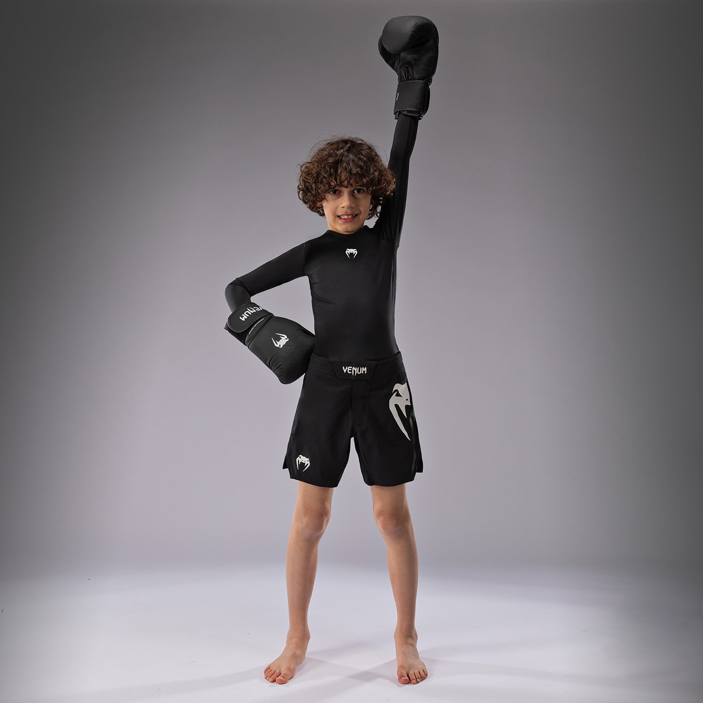 Venum Light Pantaloncini da combattimento per Bambini - Nero