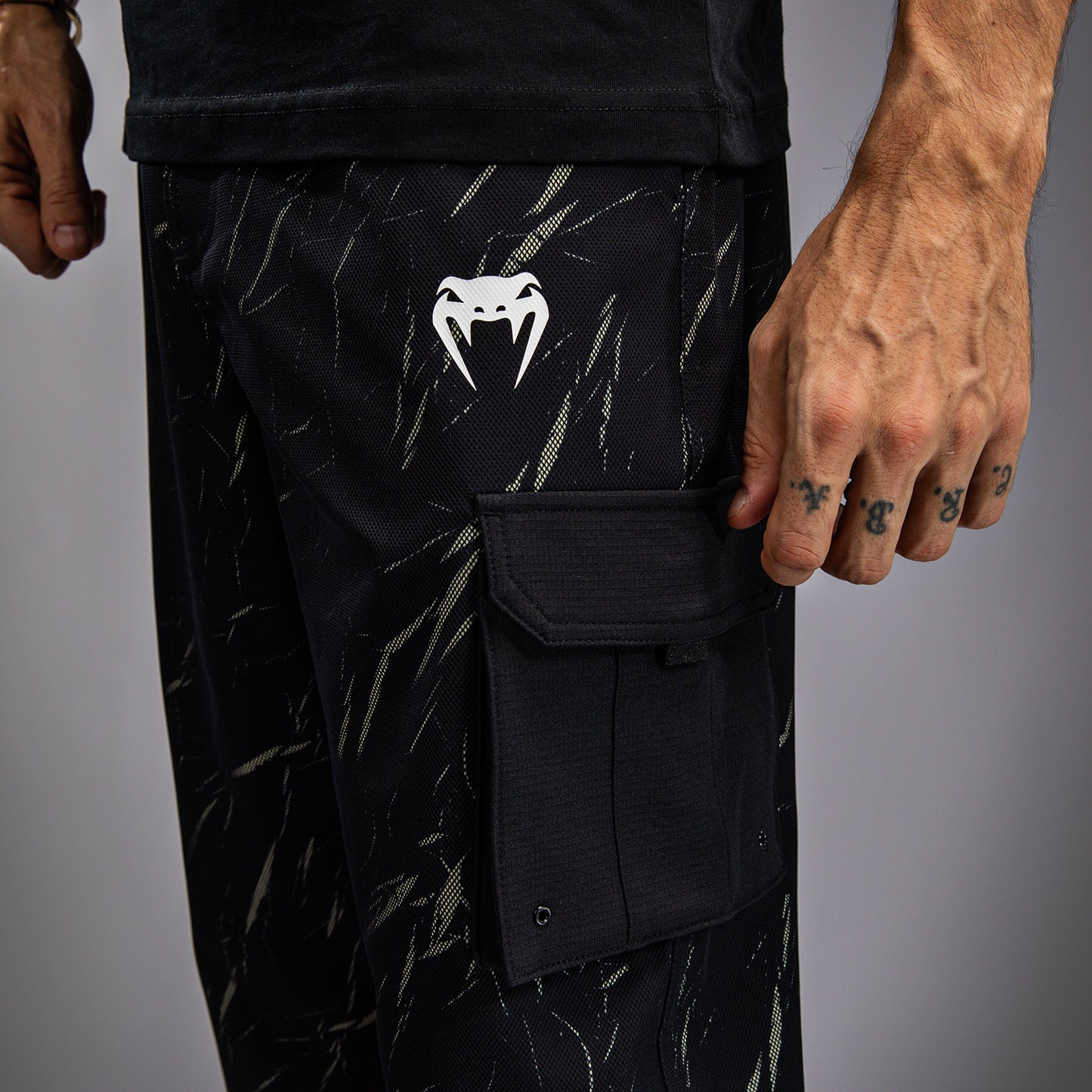 Venum Trooper Pantaloni da Jogging da Uomo - Nero/Beige Sabbia