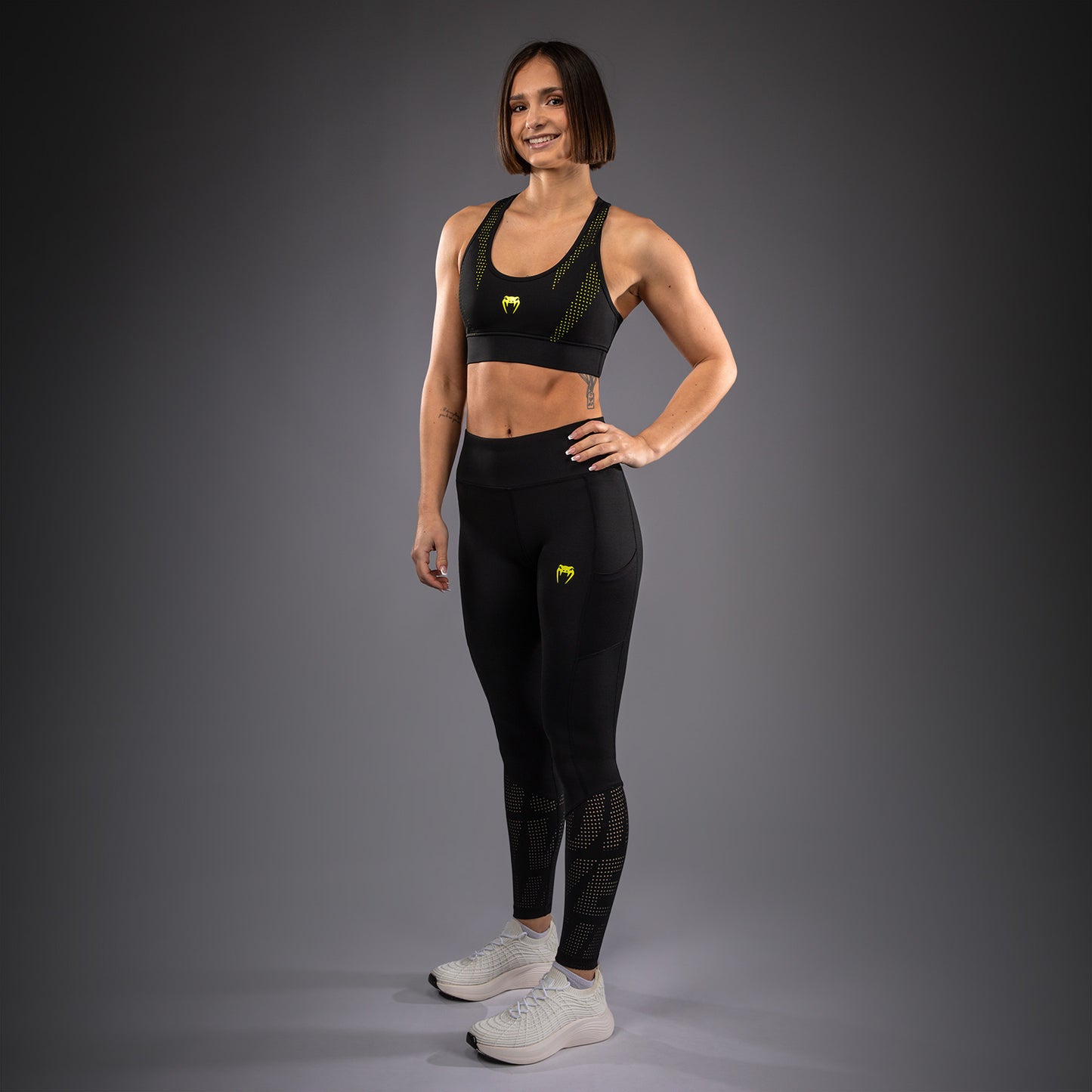 Venum Lazer Reggiseno Sportivo da Donna - Nero/Giallo
