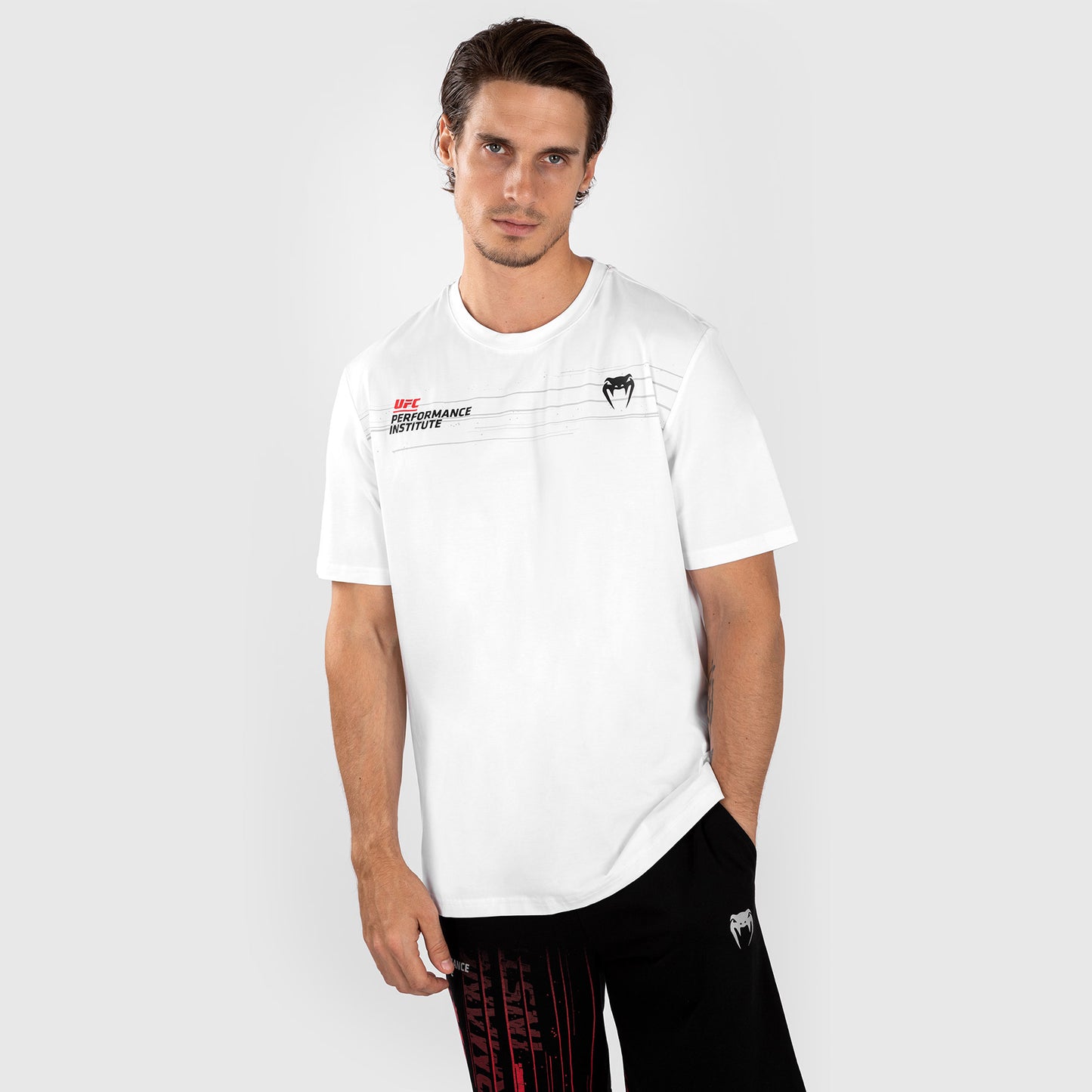 UFC Venum Performance Institute 2.0 Maglietta a maniche corte da Uomo - Bianco