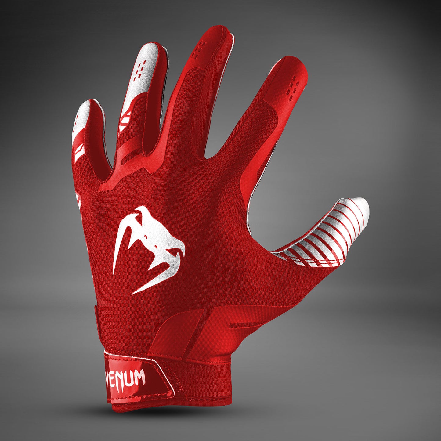 Venum Elite Guanti da Football - Rosso/Argento