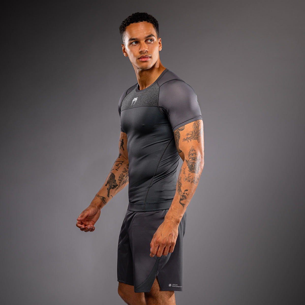 Venum G-Fit Scale Rashguard a maniche corte - Grigio