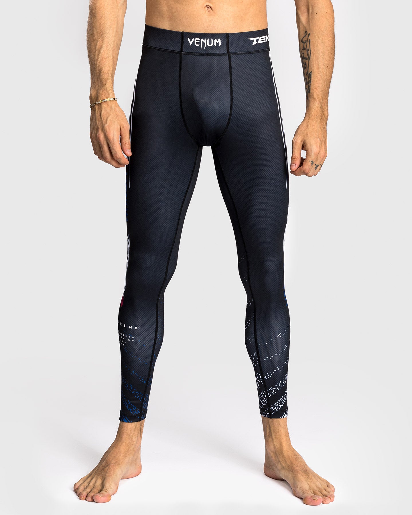 Venum x TEKKEN 8 - Jin Kazama Spats - Blu/Nero/Bianco