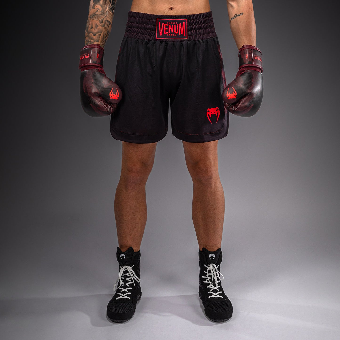 Venum Spectre Pantaloncini da Boxe – Nero/Rosso