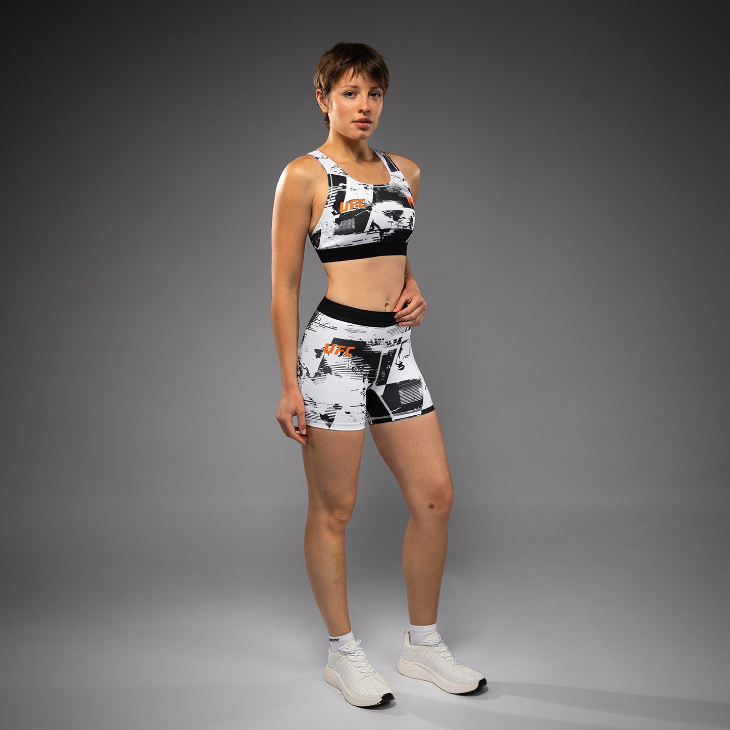 UFC Zenith by Venum Authentic Fight Week Pantaloncini Vale Tudo Performance Donna - Bianco