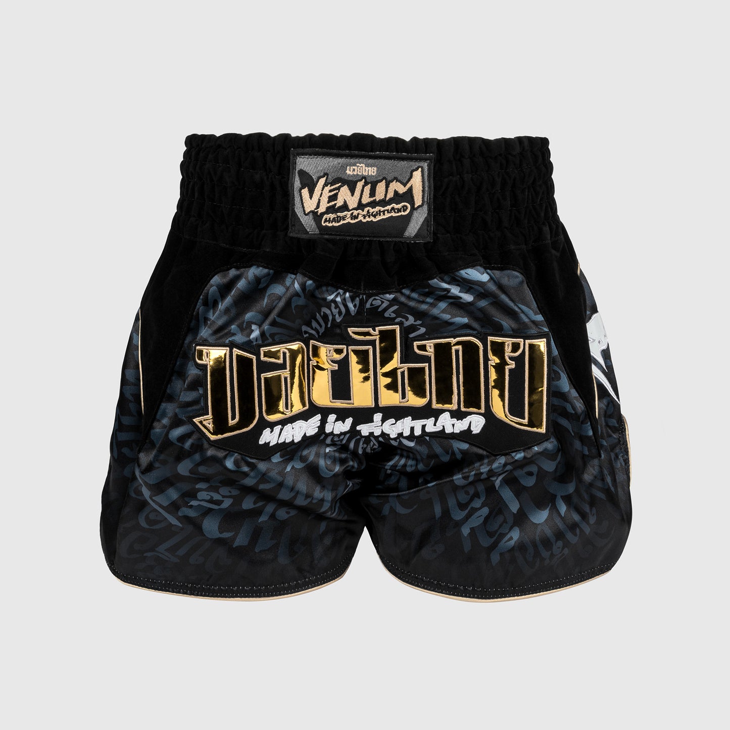 Venum Attack Pantaloncini da Muay Thai - Nero/Grigio