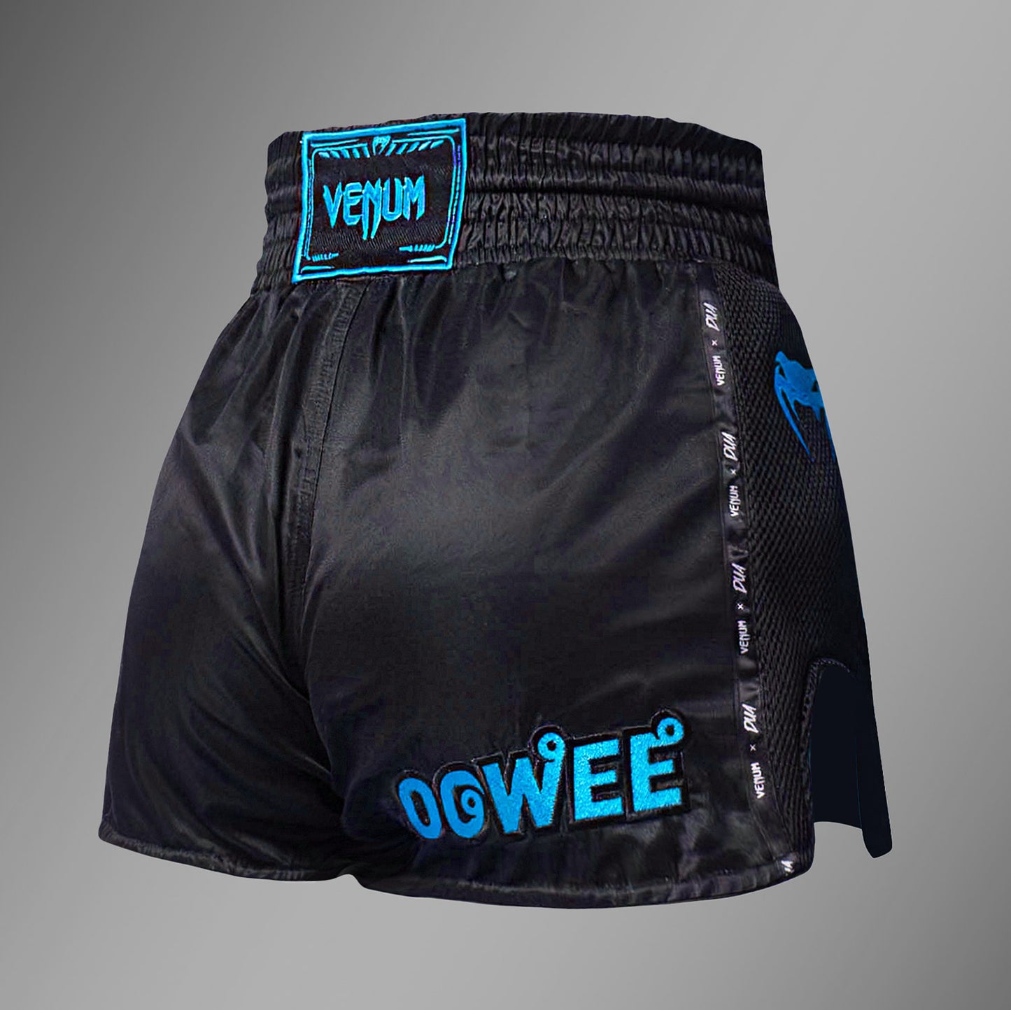 Venum x Dua Pantaloncini Muay Thai - Nero/Blu Elettrico