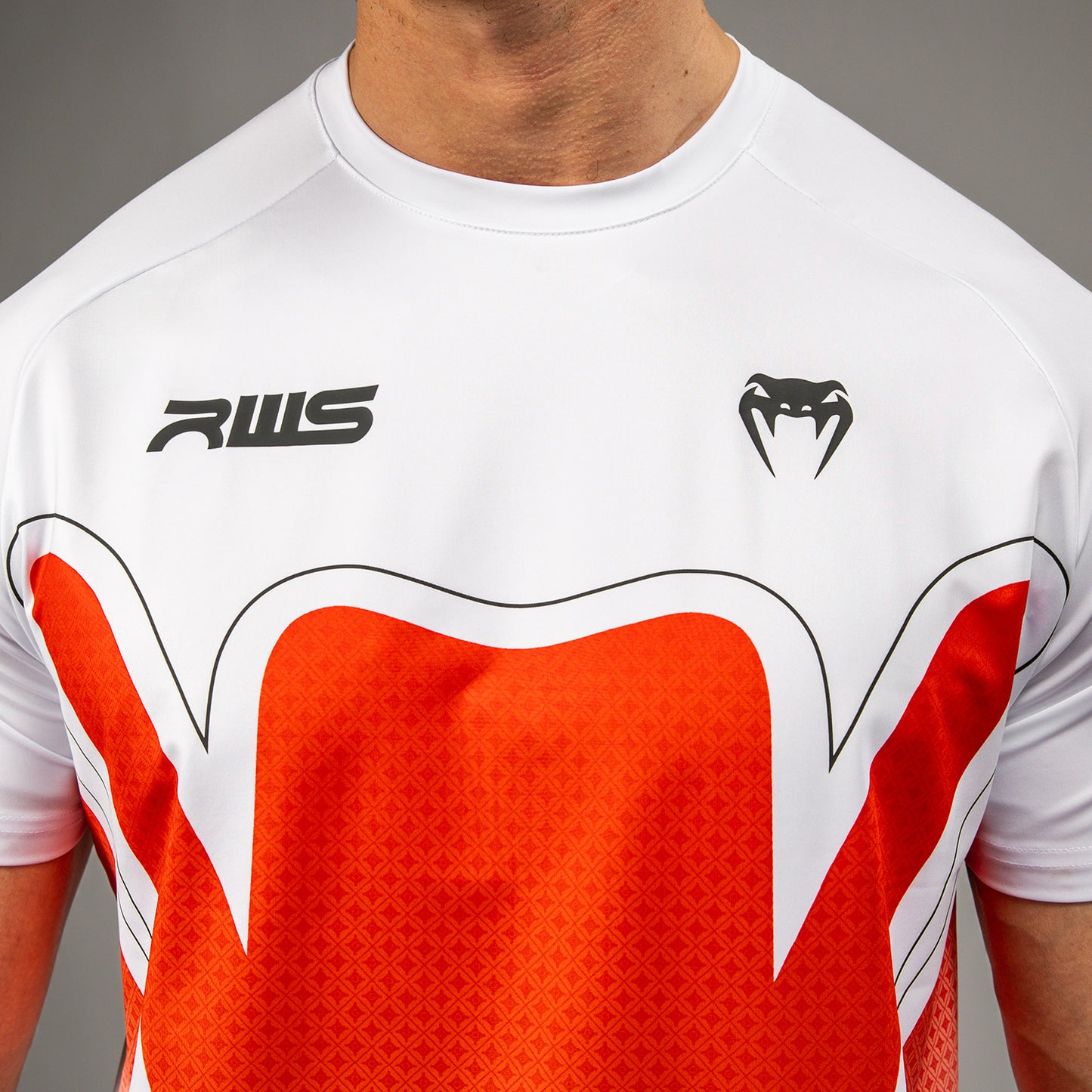 Venum x RWS 2.0 T-Shirt Dry-Tech Uomo – Bianco/Rosso