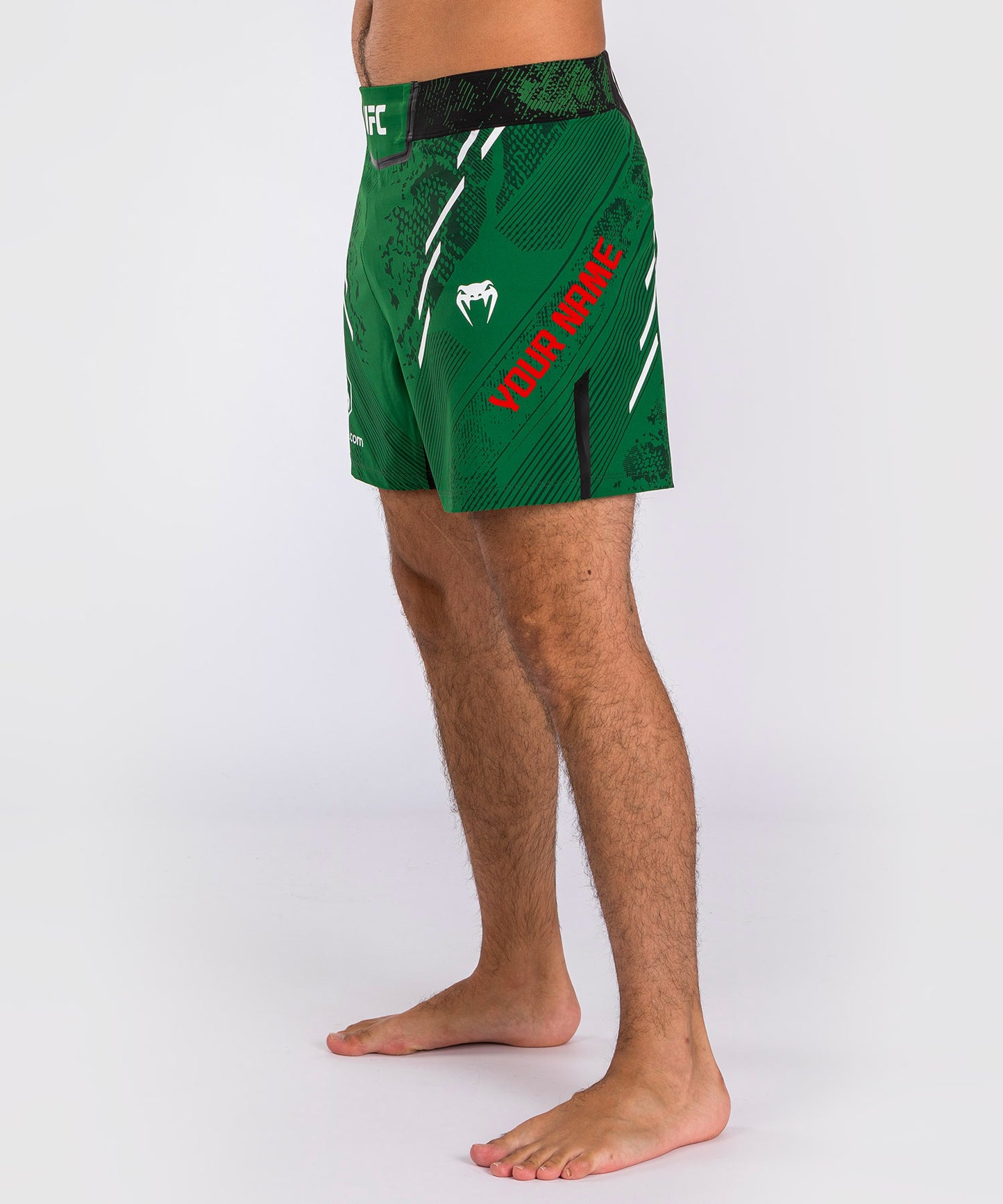 Pantaloncini da combattimento UFC Adrenaline by Venum personalizzati Authentic Fight Night Uomo - Short Fit - Verde