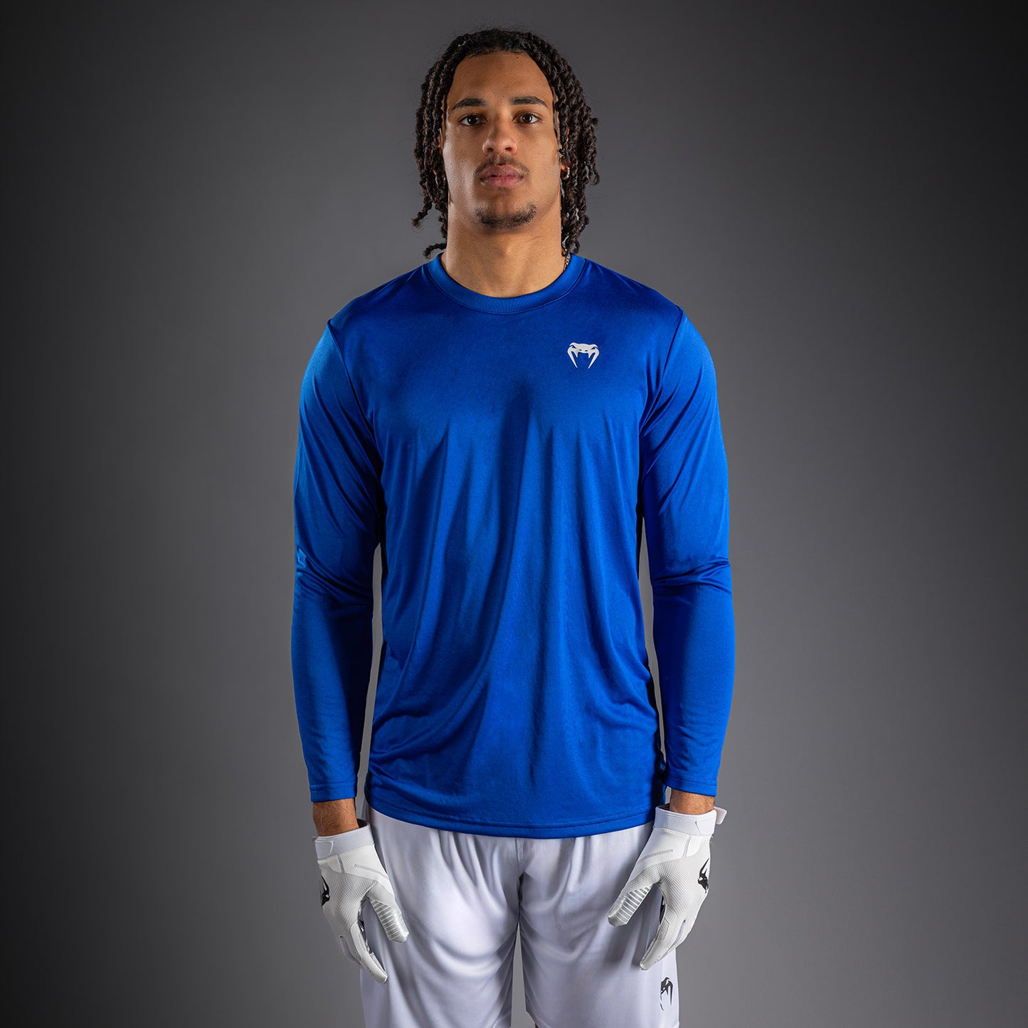 Venum Lineup Maglietta a Maniche Lunghe Performance Royal - Blu/Bianco