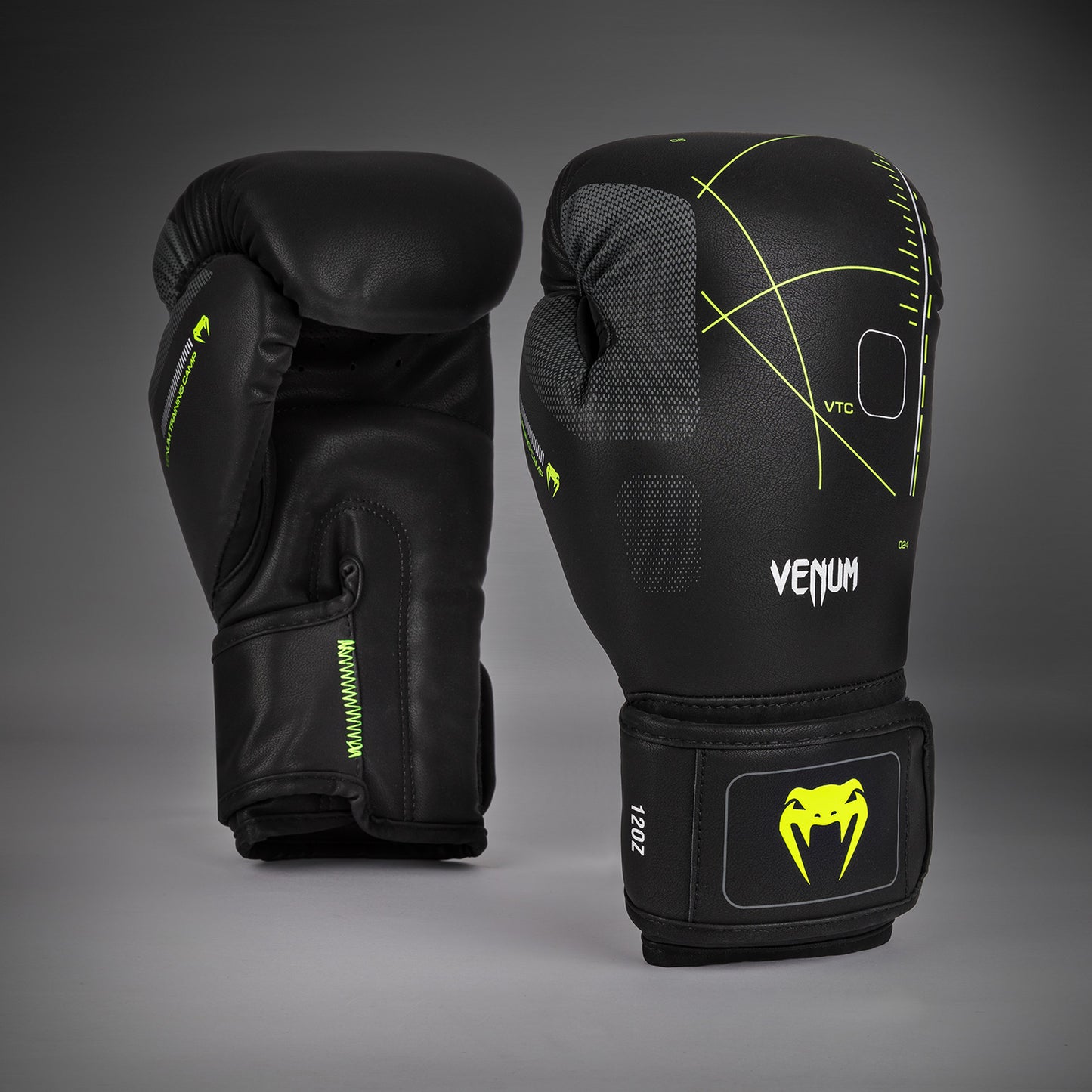 Venum Training Camp 4.0 Guantoni da boxe - Nero/Verde chiaro