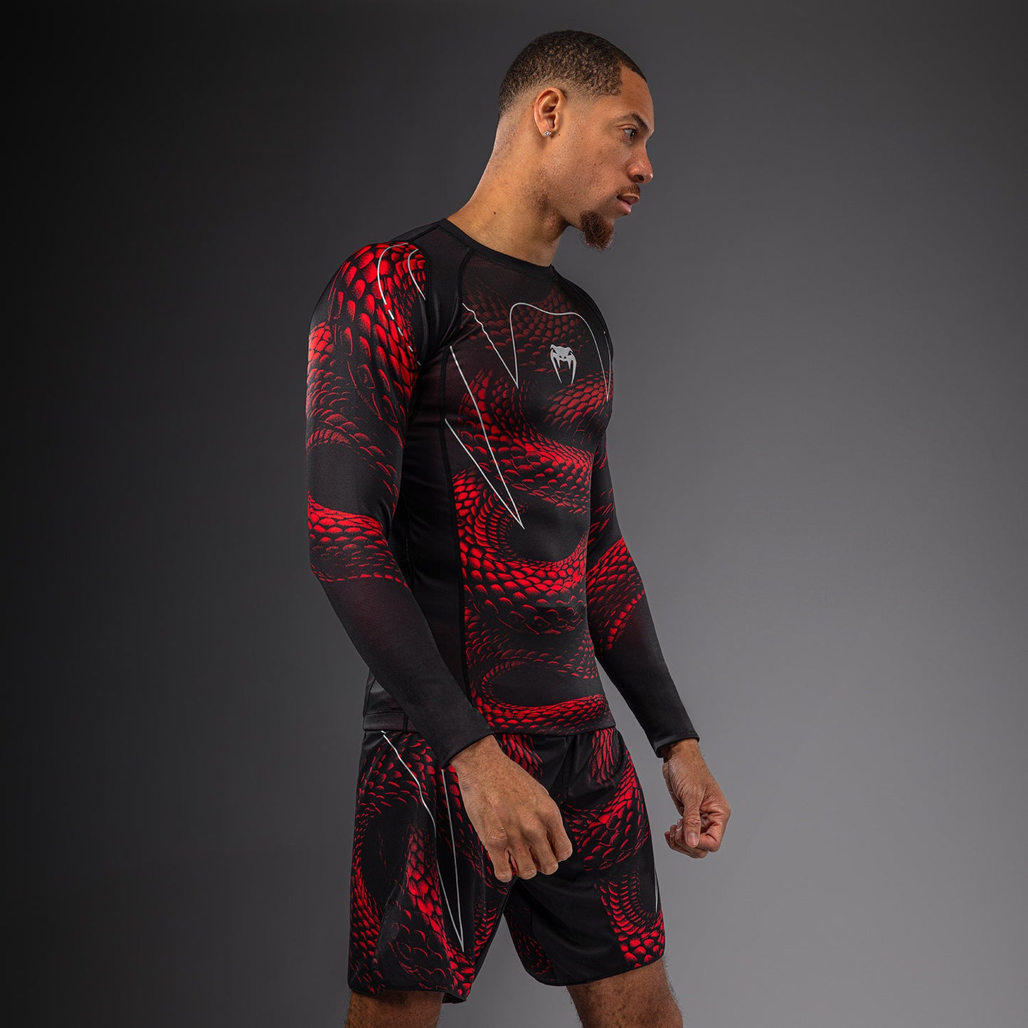 Venum Matupa Rashguard a Maniche Lunghe - Nero/Rosso/Argento