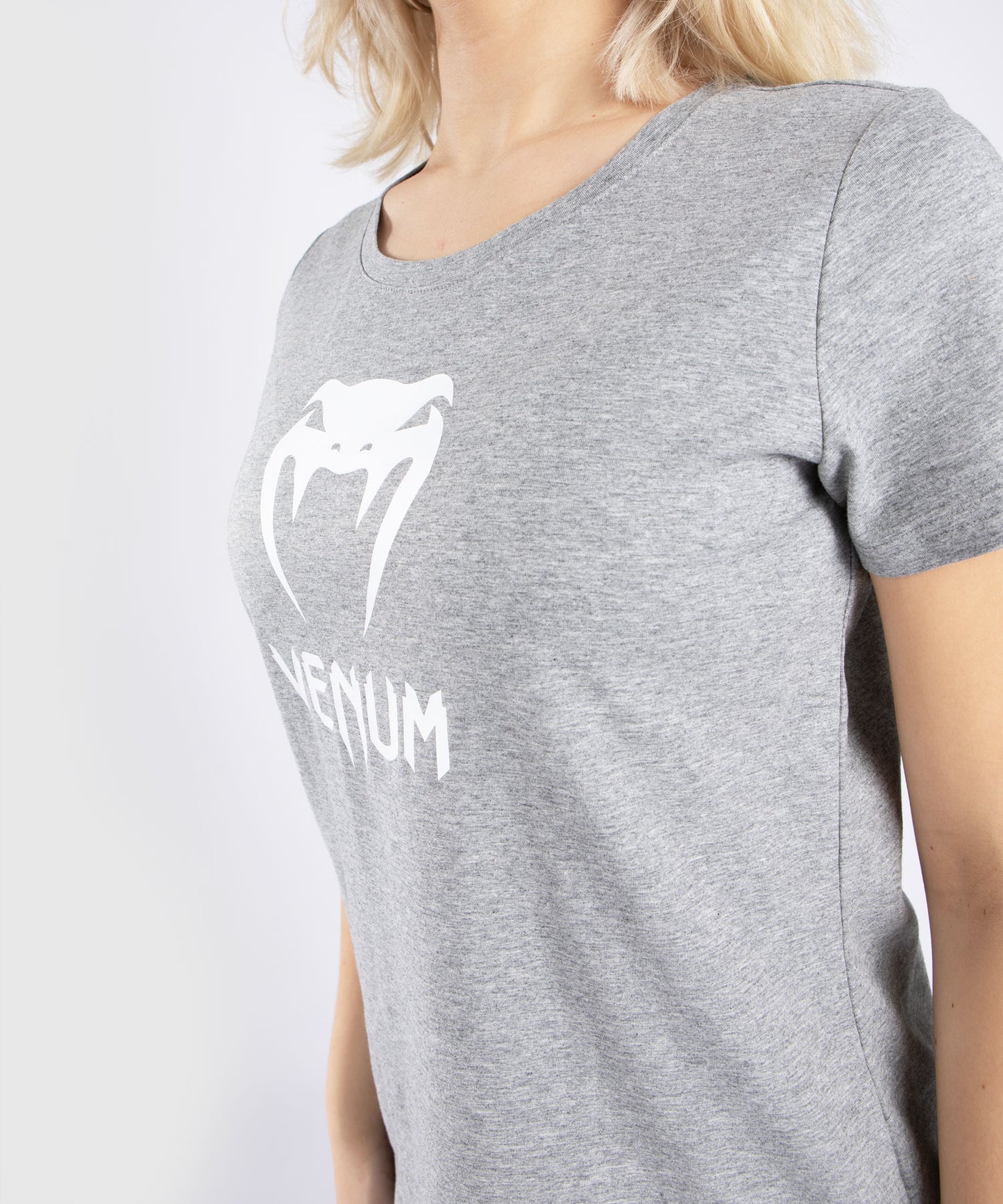 T-shirt Venum Classic - Per donna - Grigio Mélange Chiaro