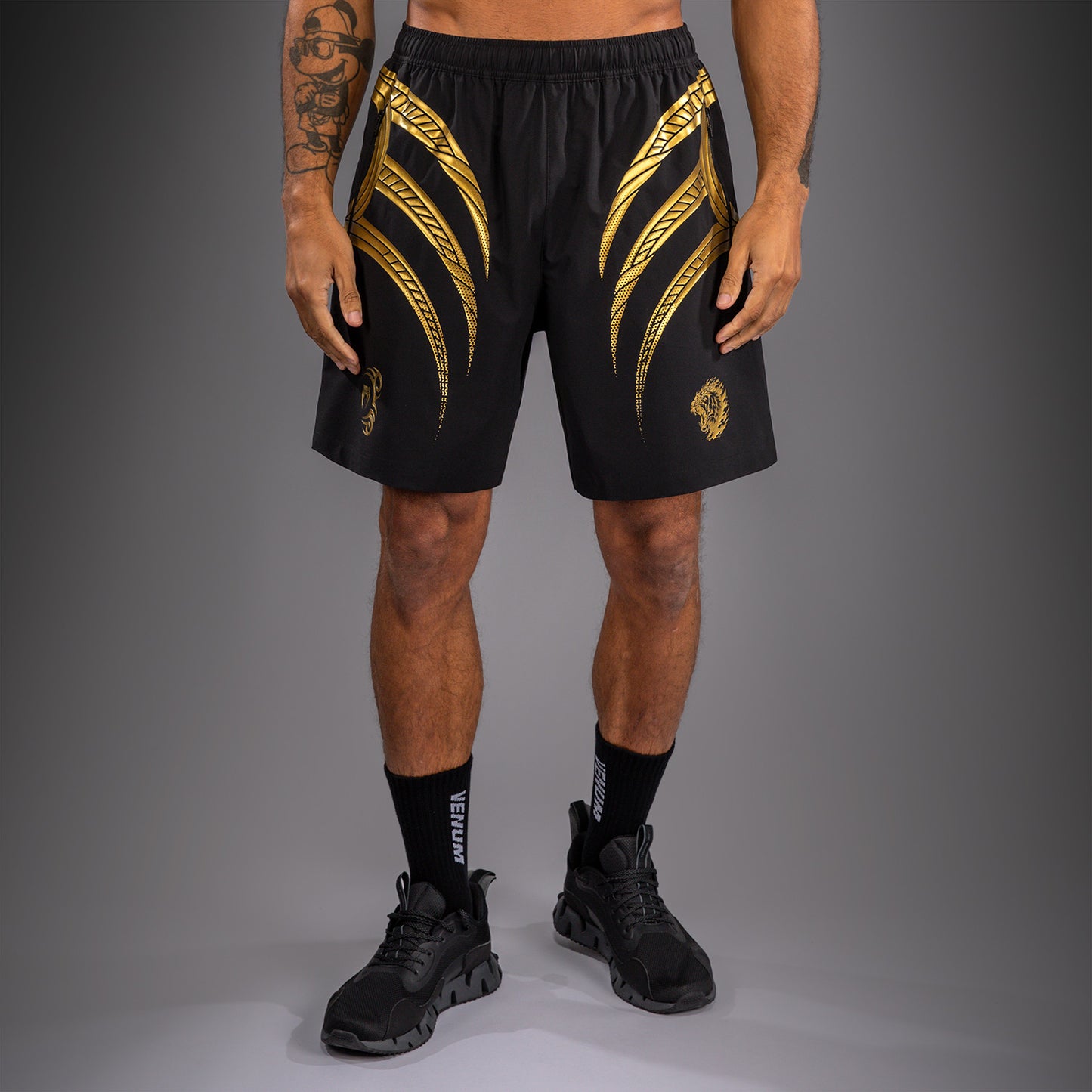 Venum x Mike Tyson Pantaloncini da Allenamento Tiger - Nero/Oro