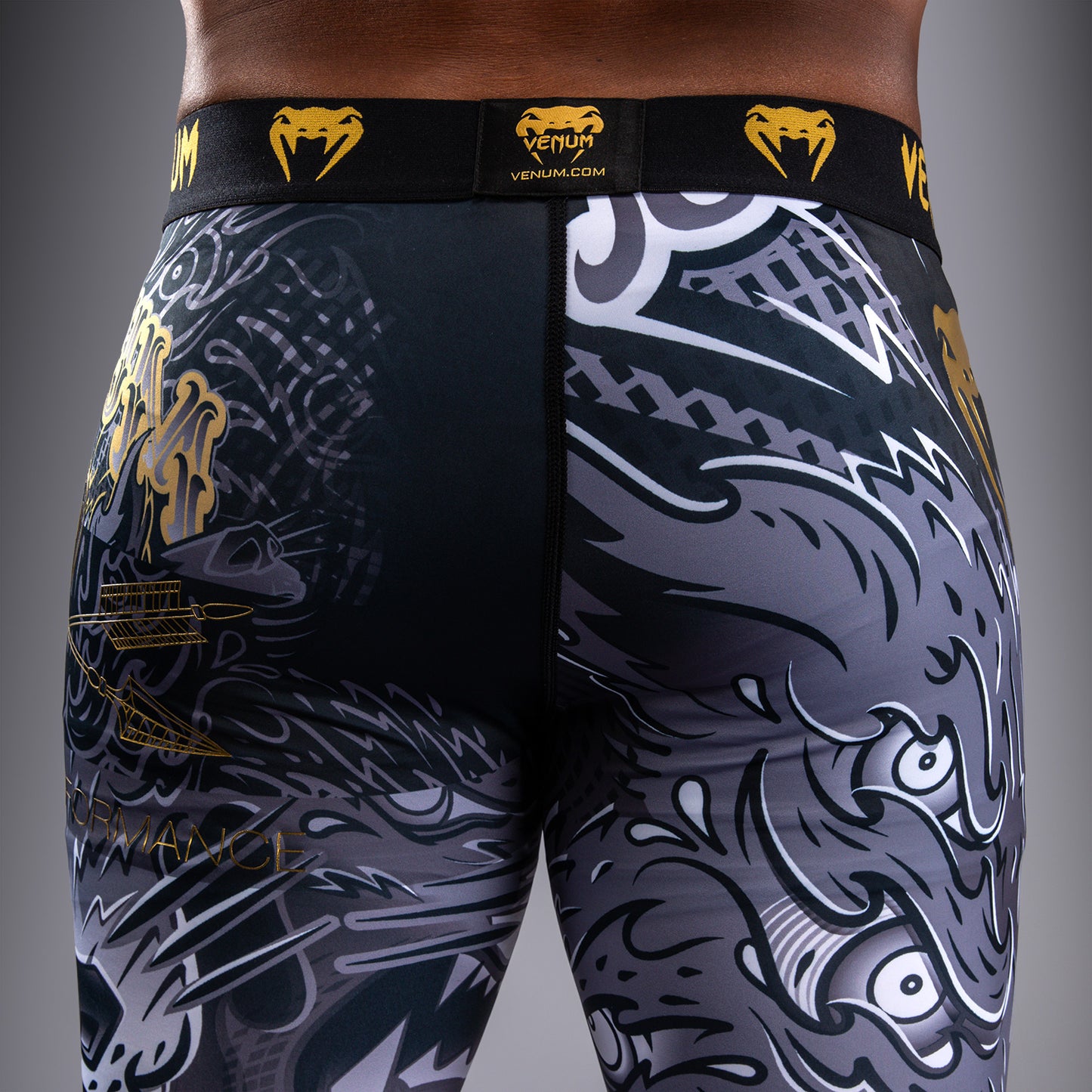Venum Wolf Atak Spats – Nero/Grigio