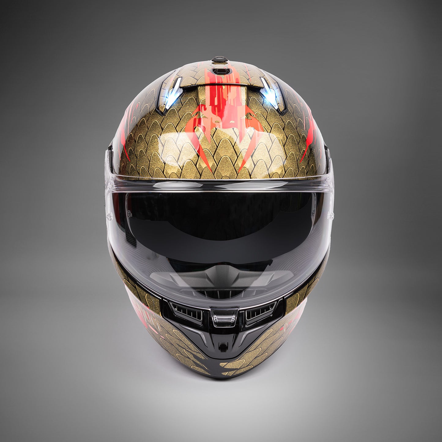 Casco moto Venum x Shark SKWAL i3 - Rosso/Oro
