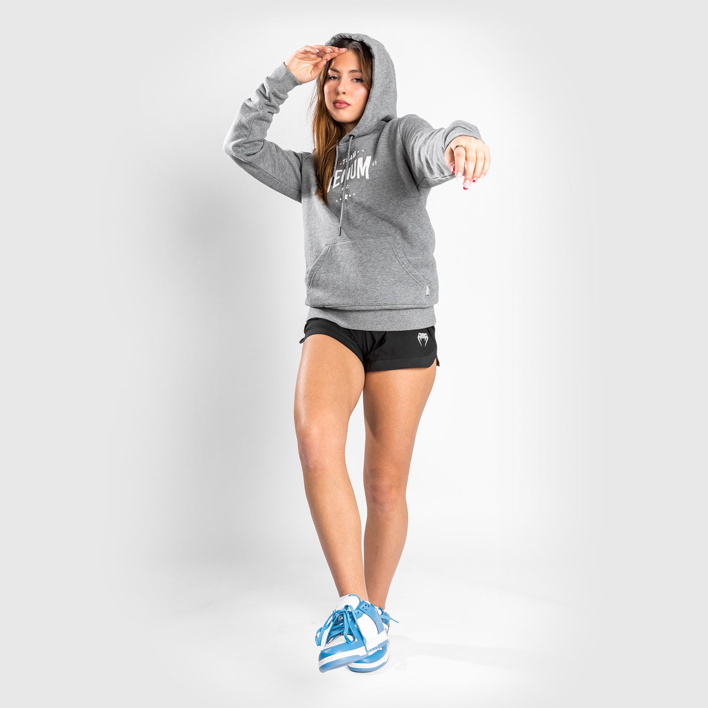 Venum Team 2.0 Felpa con cappuccio - Per Donna - Grigio chiaro