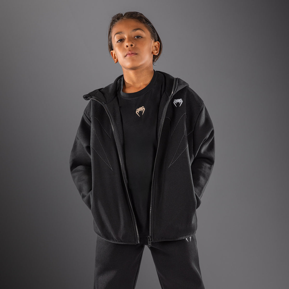 Venum Attack Fleece & Weave Giacca sportiva per bambini - Nero