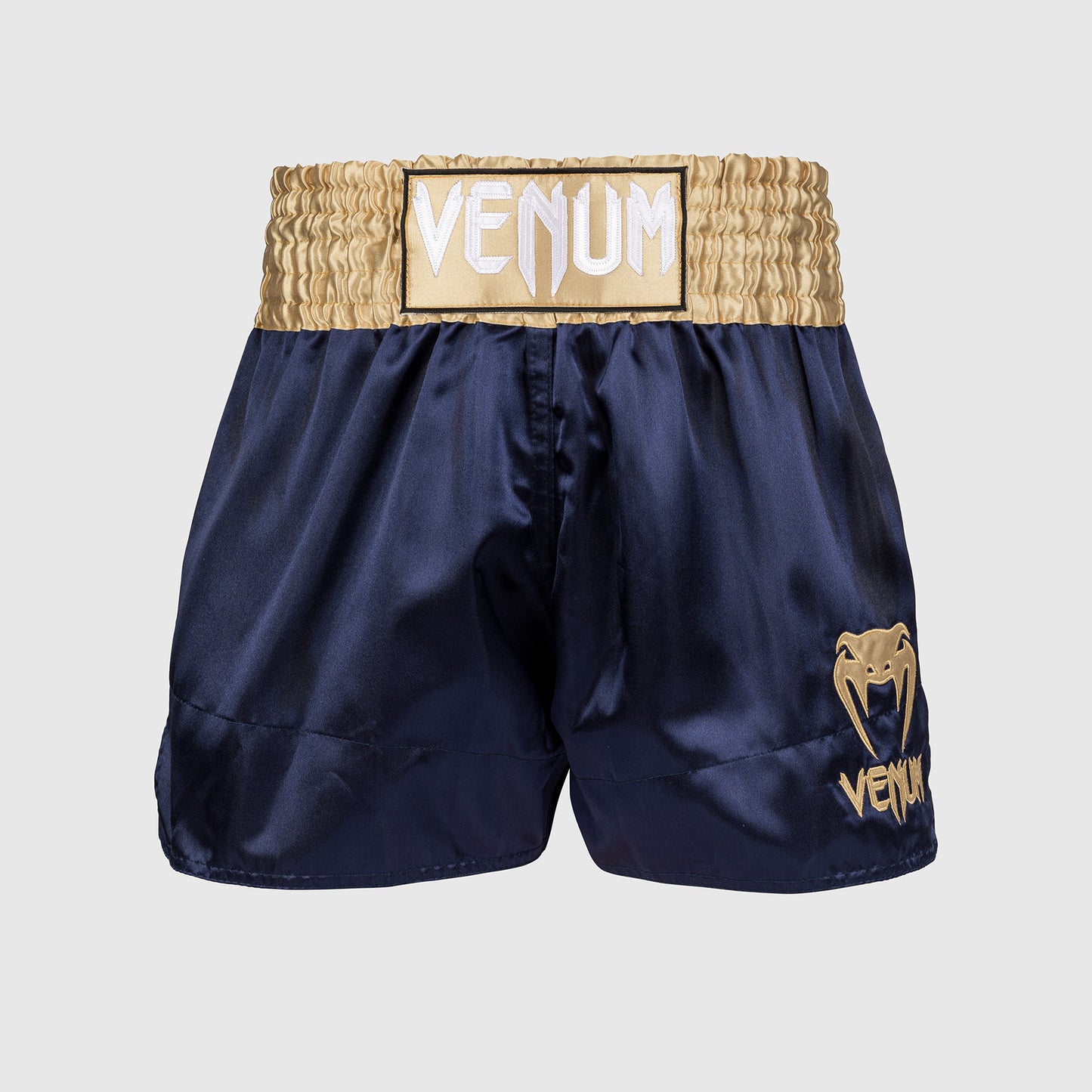 Venum Classic Pantaloncini da Muay Thai - Blu Navy/Oro