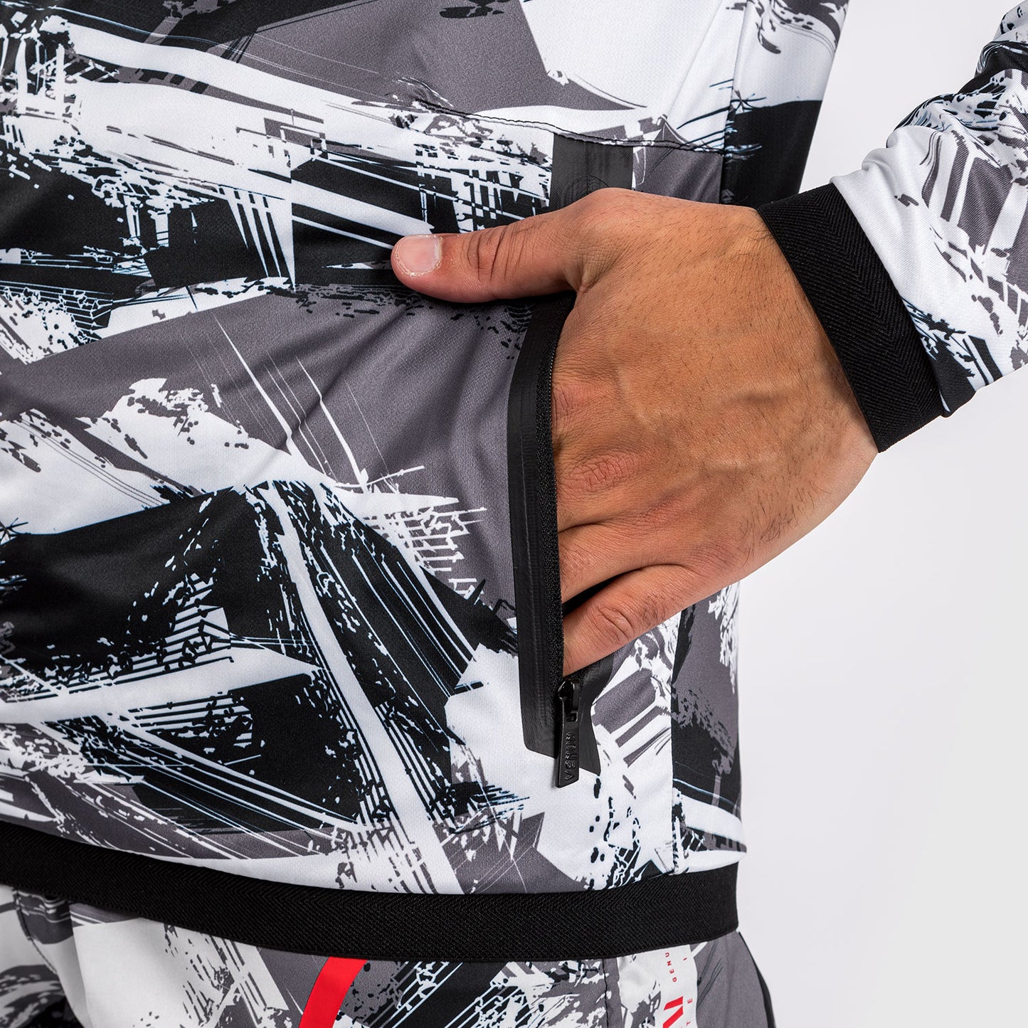 Venum Electron 3.0 Felpa con cappuccio - Grigio/Rosso
