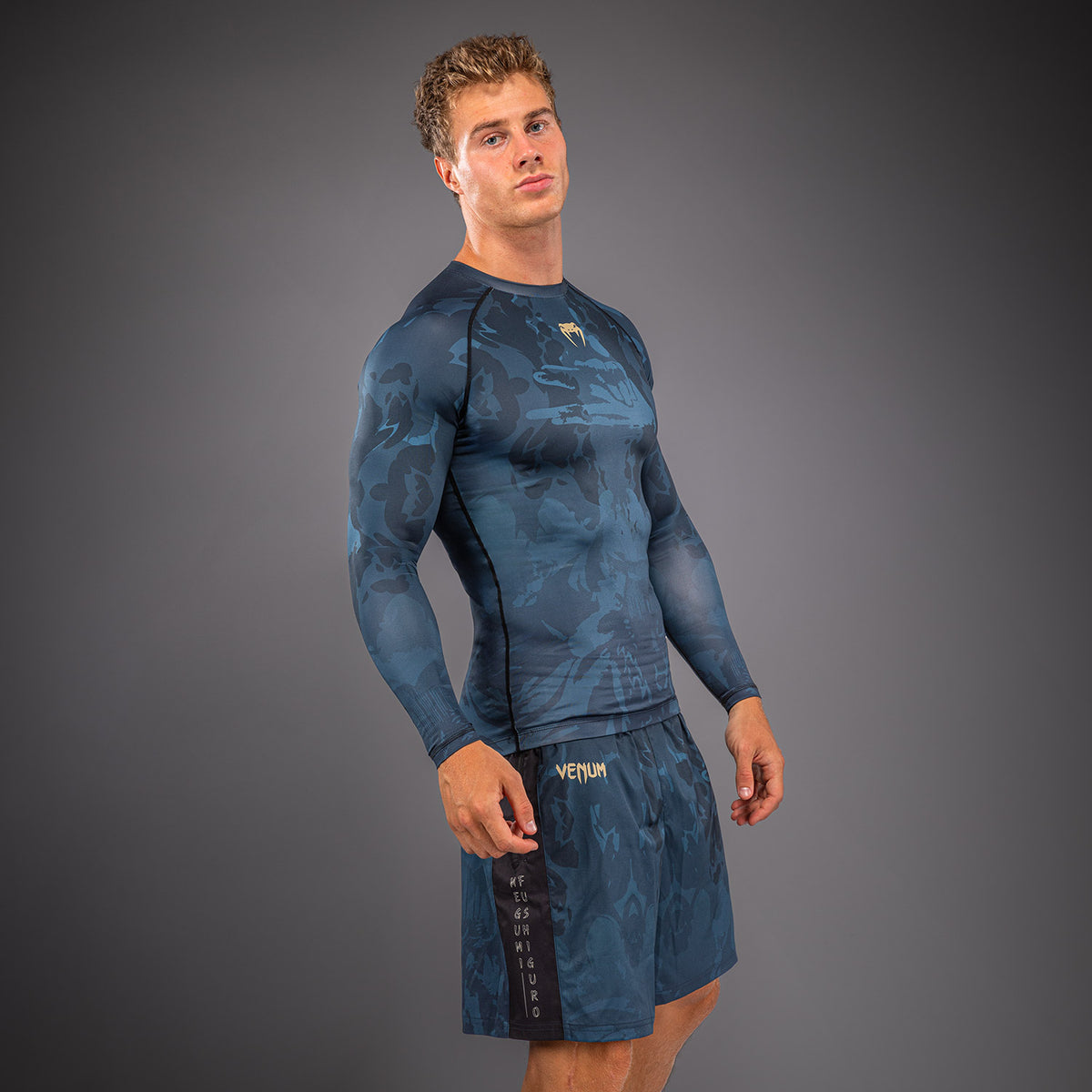 Jujutsu Kaisen x Venum Fushiguro Rashguard a Maniche Lunghe – Verde Oceano