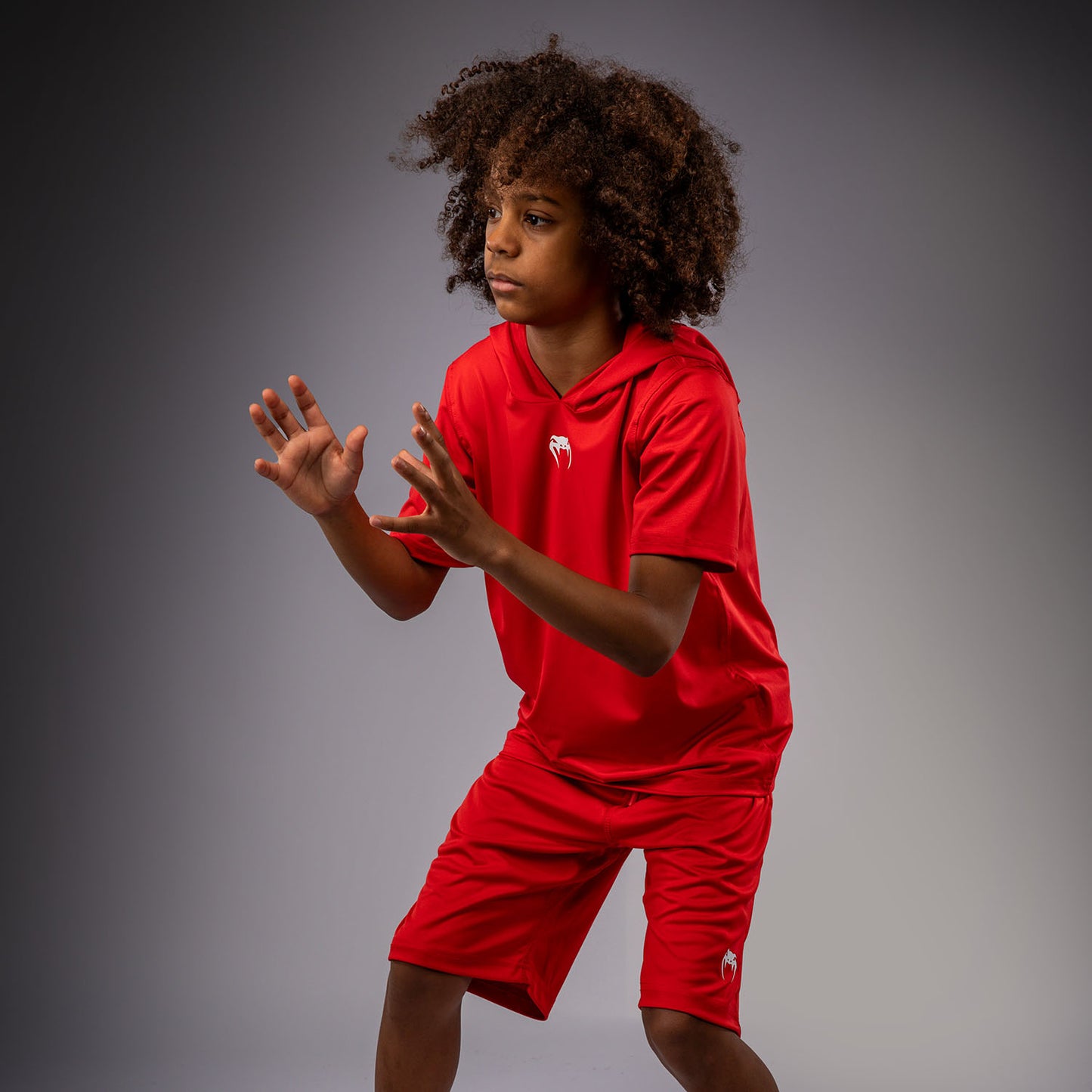 Venum Elite Felpa Dry-Tech a Maniche Corte per Bambini - Rosso