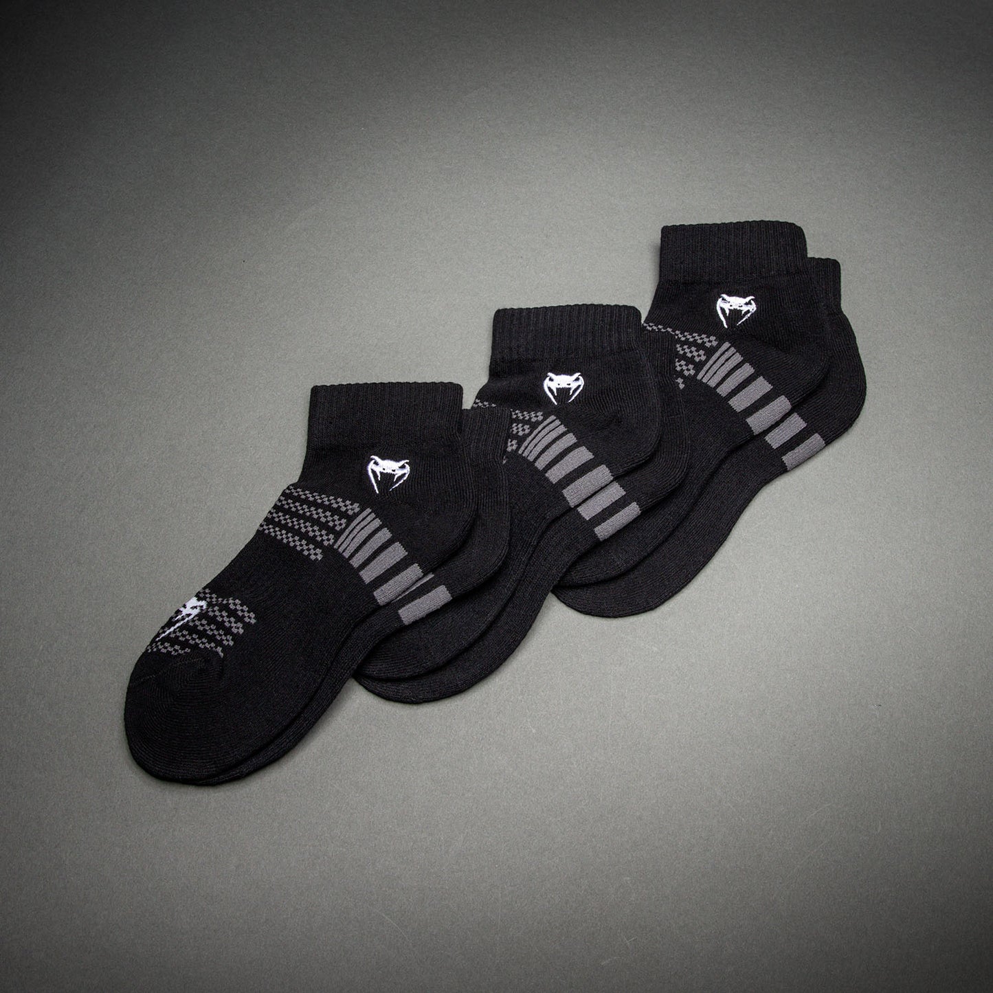 Venum Vector Calze Caviglia 3 Pezzi - Nero/Grigio