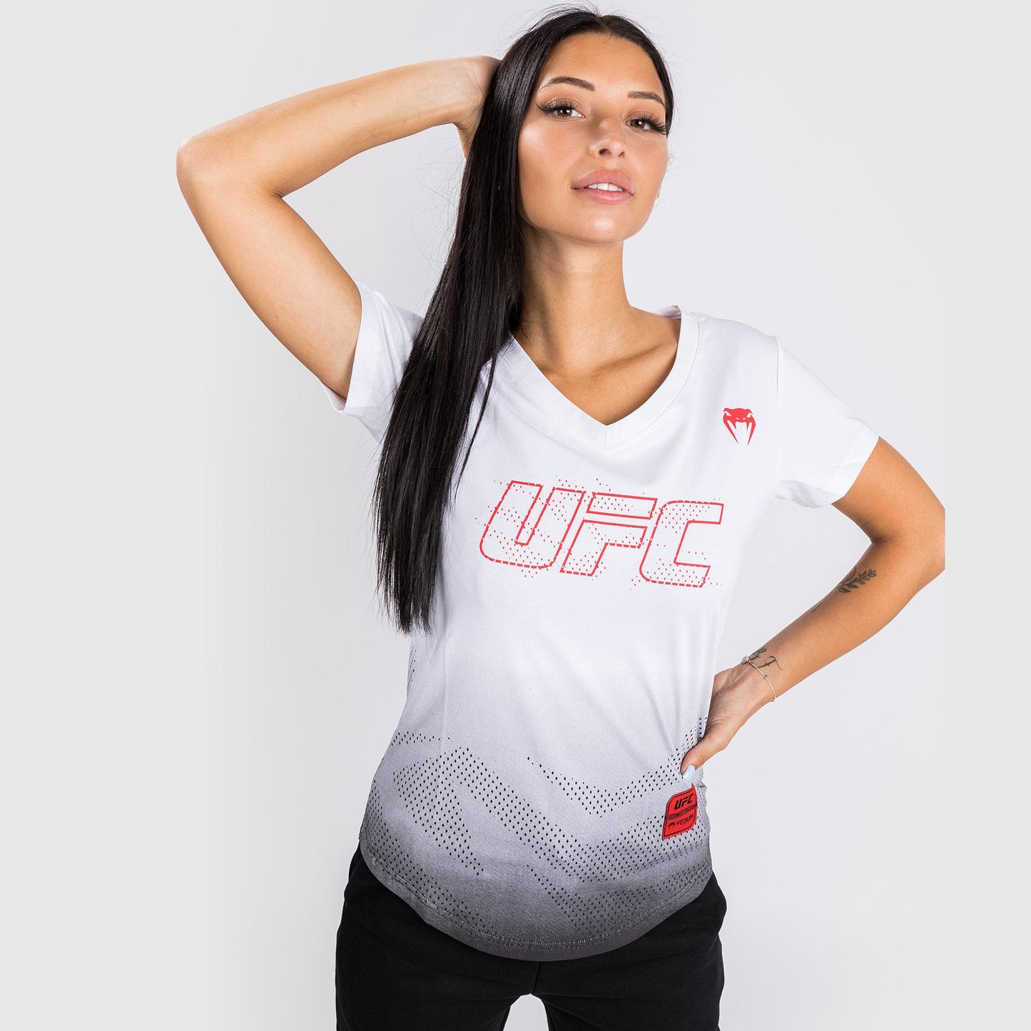 Maglia in Cotone a Maniche Corte Donna UFC Authentic Fight Week - Bianco
