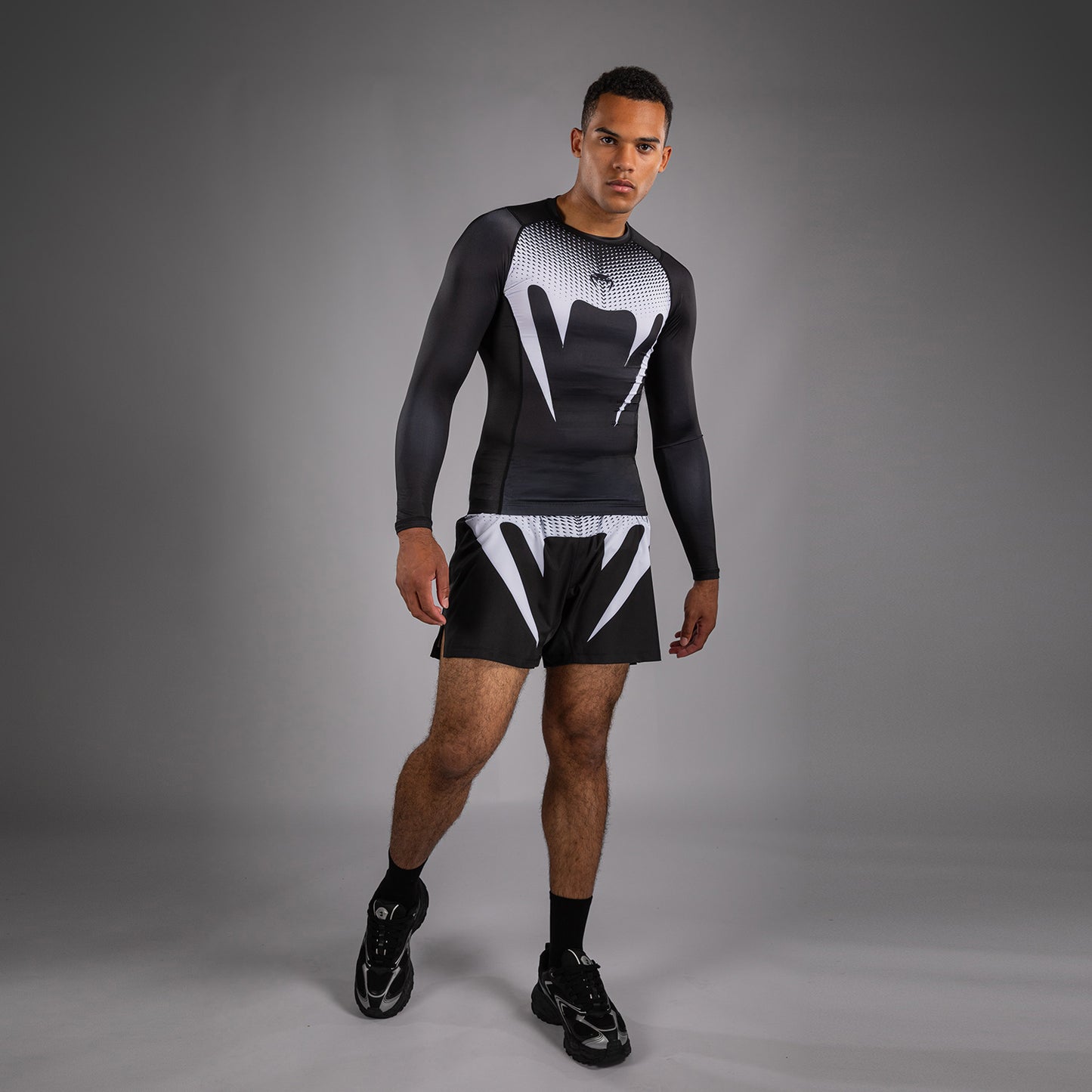 Venum No Gi Rashguards - Nero/Bianco