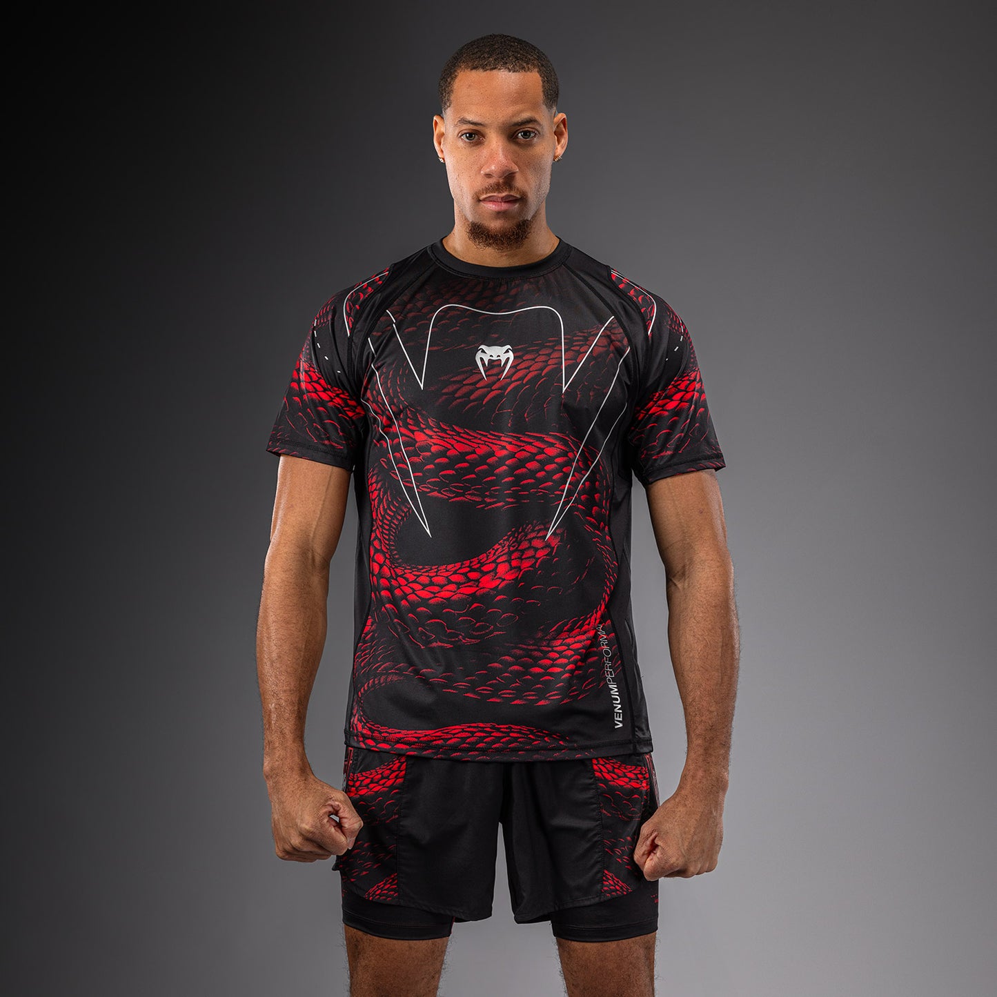 Venum Matupa Maglietta Dry Tech - Nero/Rosso/Argento