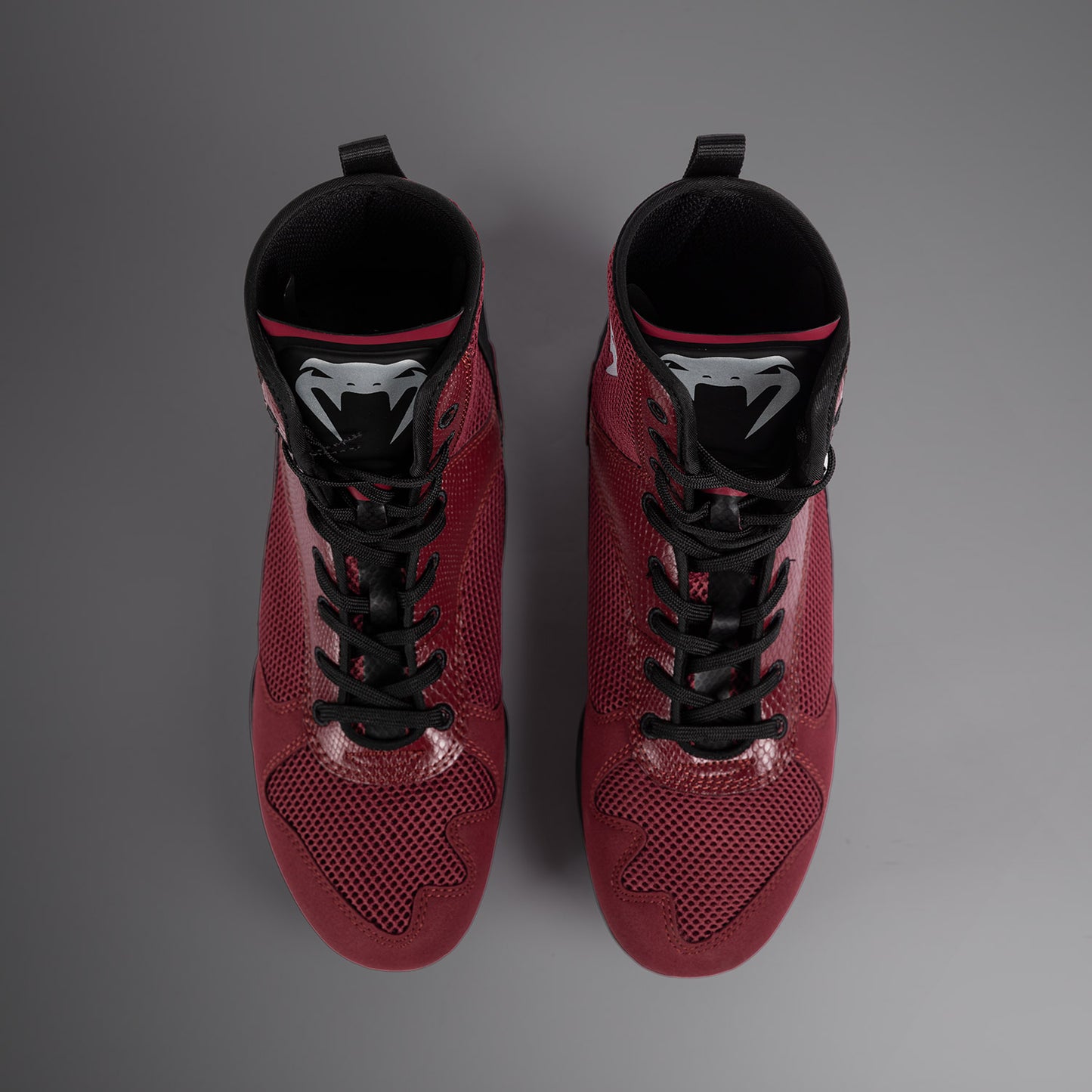 Venum Elite Scarpe da Boxe - Borgogna/Argento