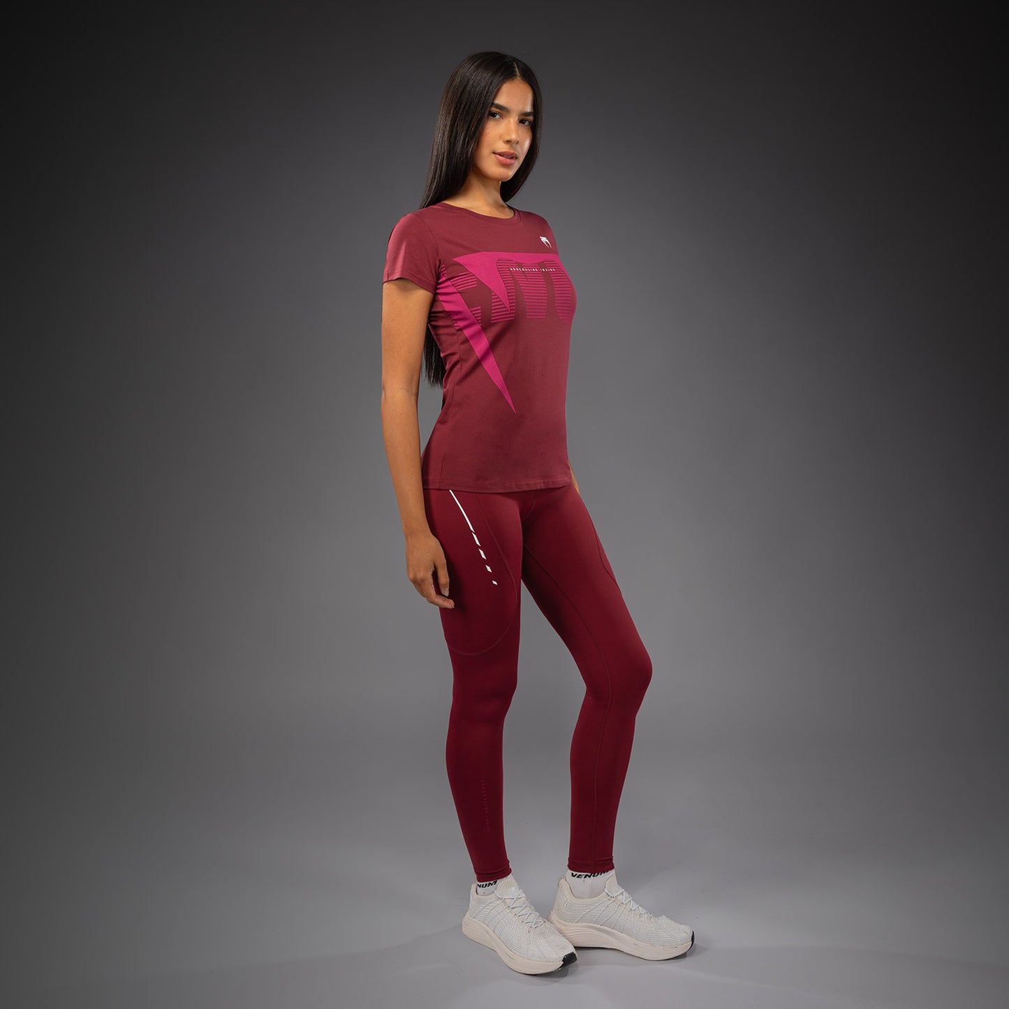 Venum Adrenaline T-Shirt Donna – Bordeaux/Rosa