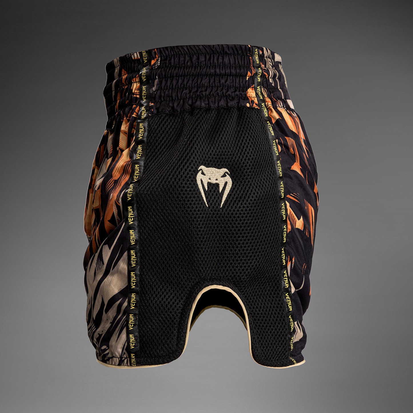 Venum Tiger Pantaloncini da Muay Thai - Nero/Arancione Neon