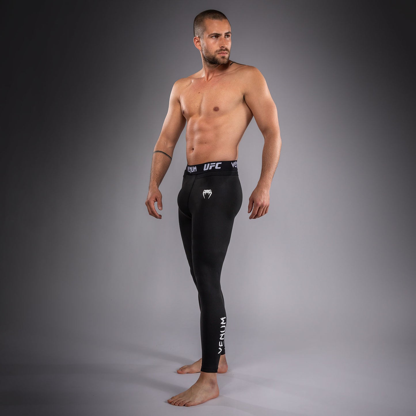Venum UFC Unity by Venum Authentic Fight Week Pantaloni a Compressione Tecnici da Uomo - Nero