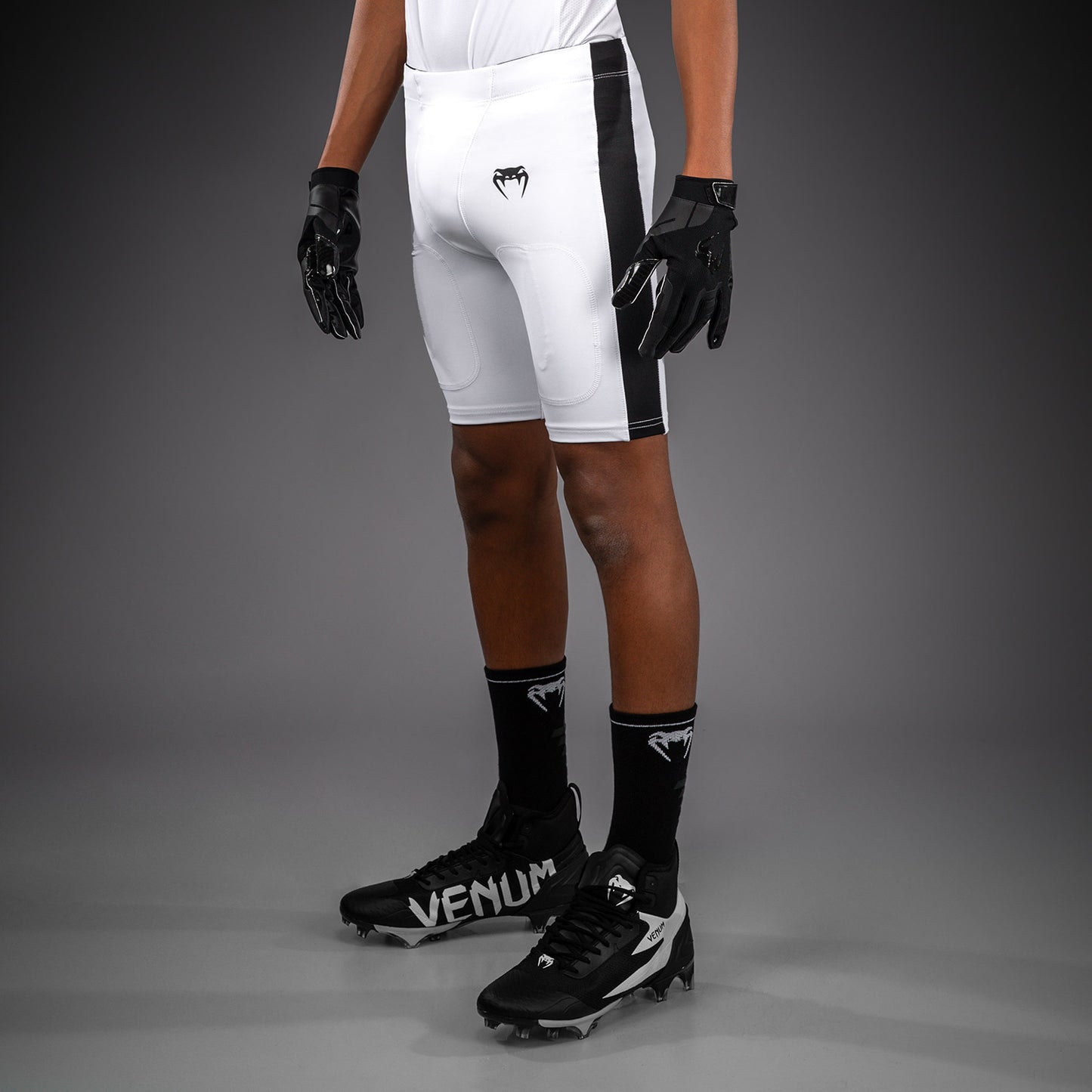 Venum Elite Football Pantaloncini a Compressione per Bambini - Bianco