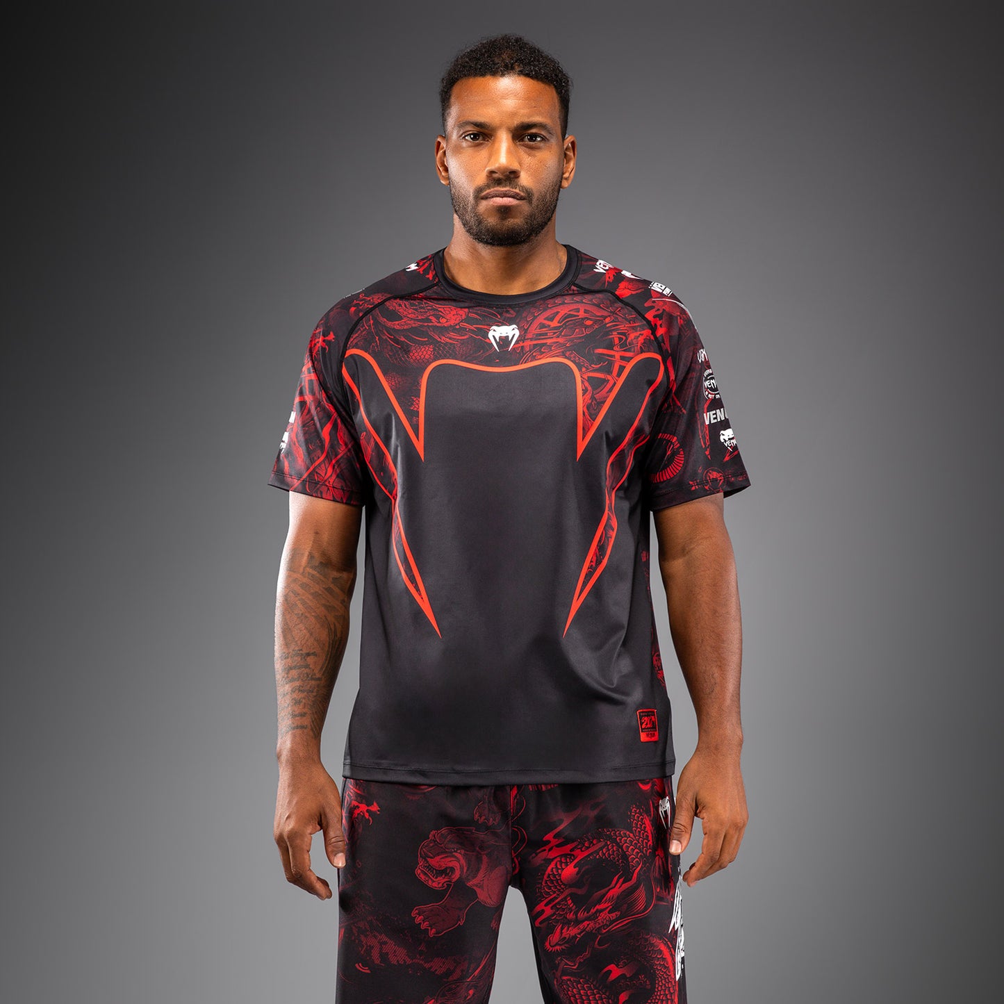 Venum 20th Anniversary Maglietta Dry Tech - Nero/Rosso