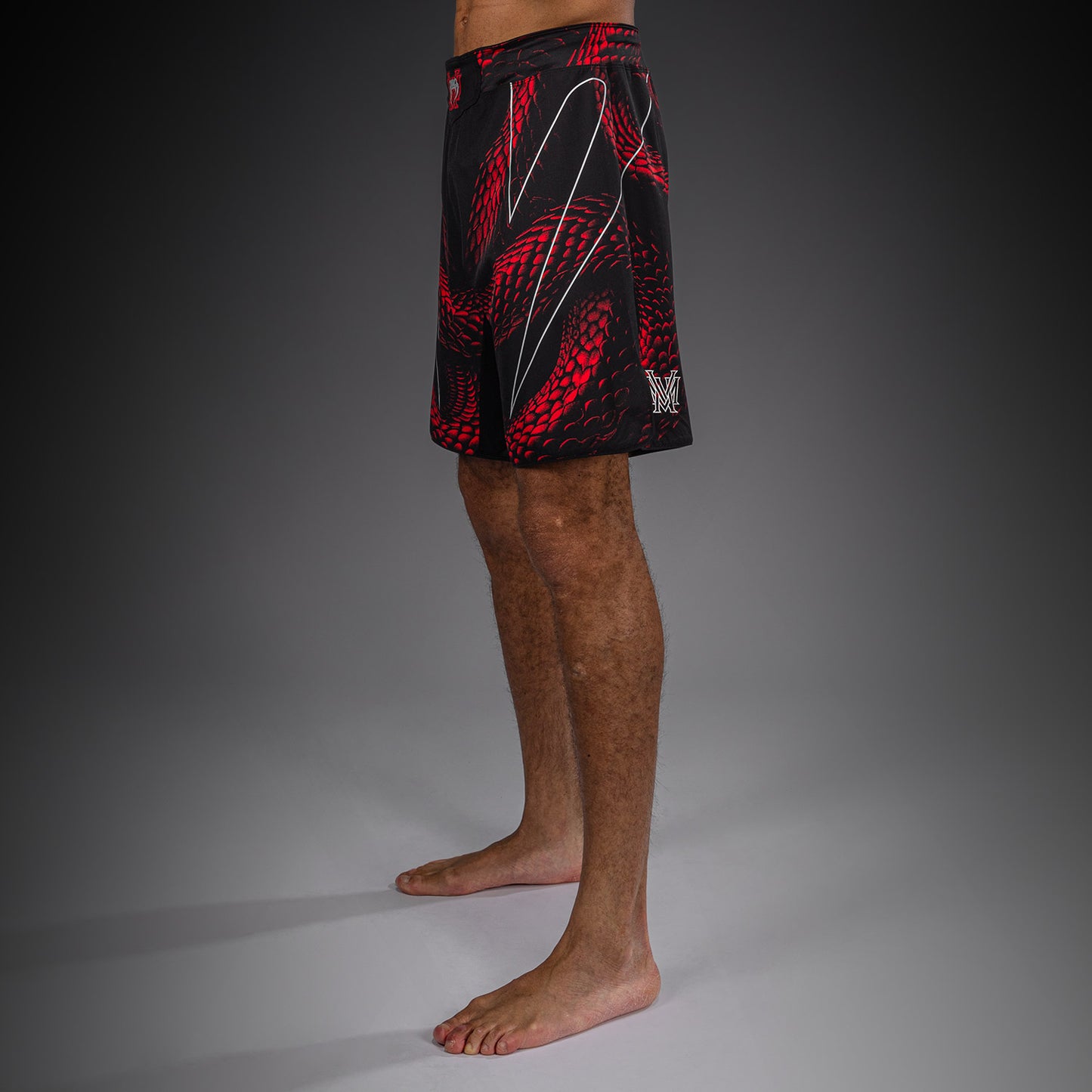 Venum Matupa Pantaloncini da Combattimento - Nero/Rosso/Argento
