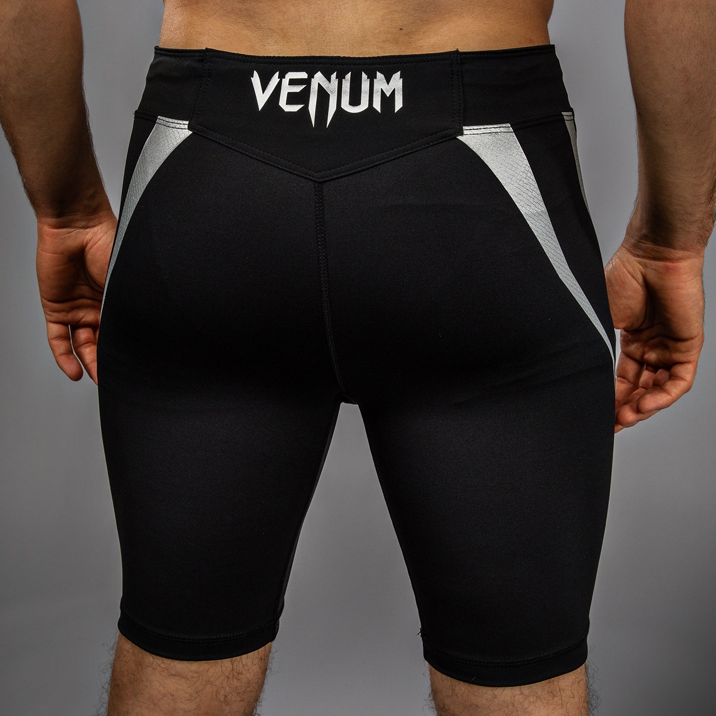 Venum x WOW FC Pantaloni Vale Tudo da Uomo - Nero/ Grigio Argento