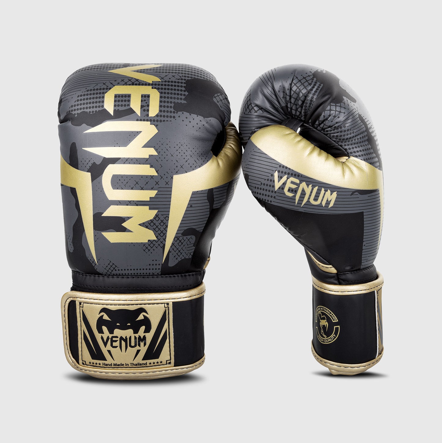 Guantoni da boxe Venum Elite - Camo/Oro