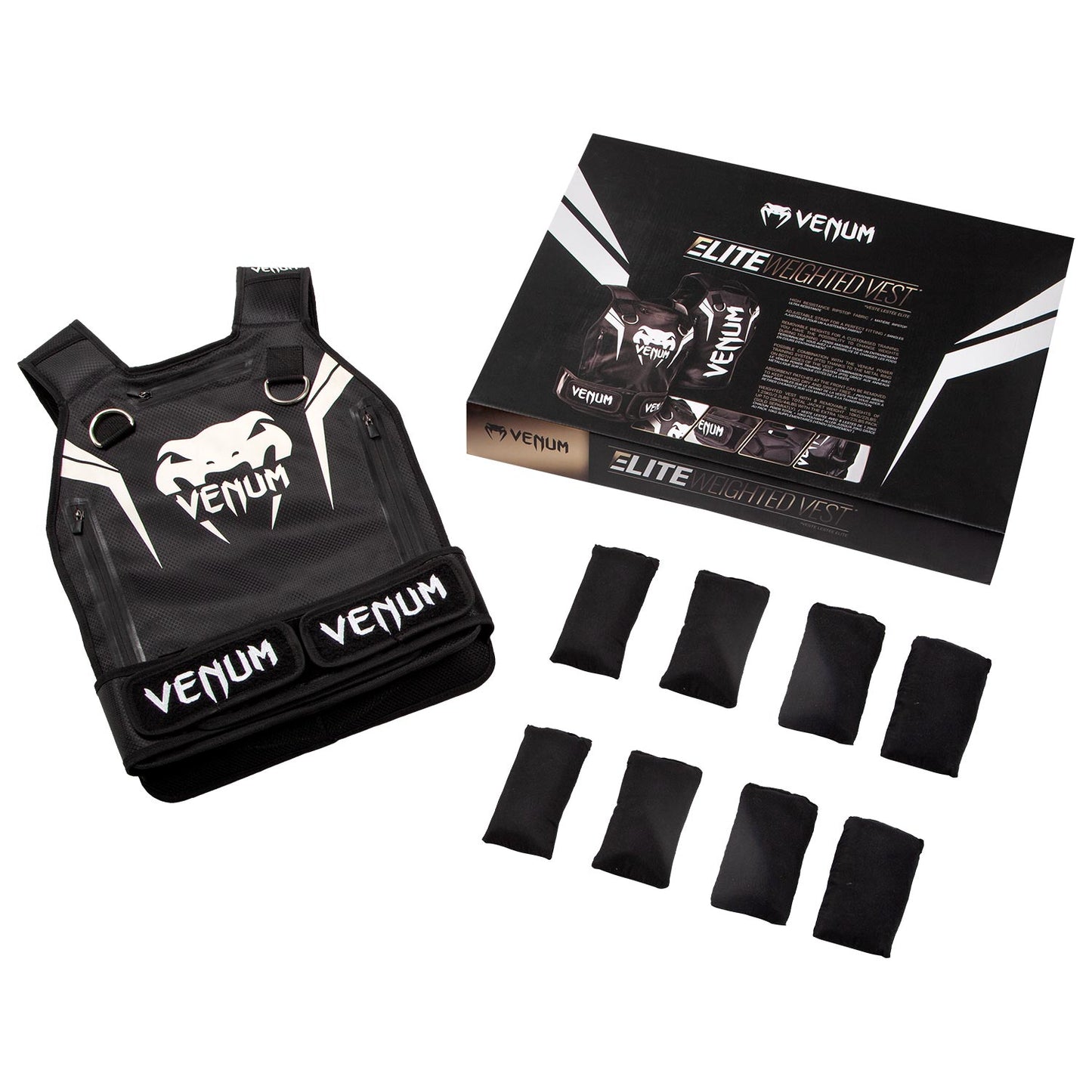 Gilet con pesi Venum Elite - Nero/Bianco