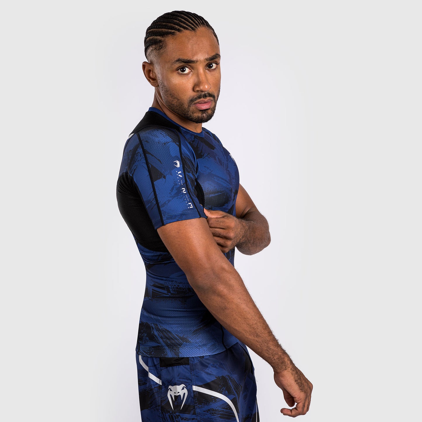 Venum Electron 3.0  Rashguard a manica corta - Blu navy