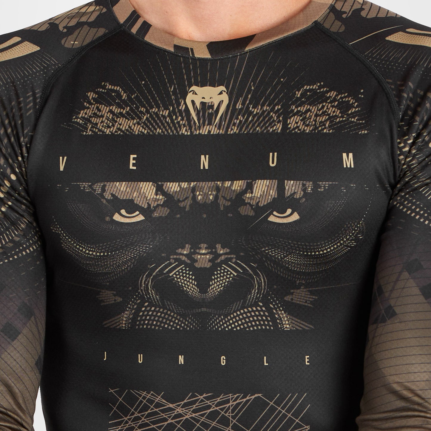 Venum Gorilla Jungle Rashguard a Maniche Lunghe - Nero/Sabbia
