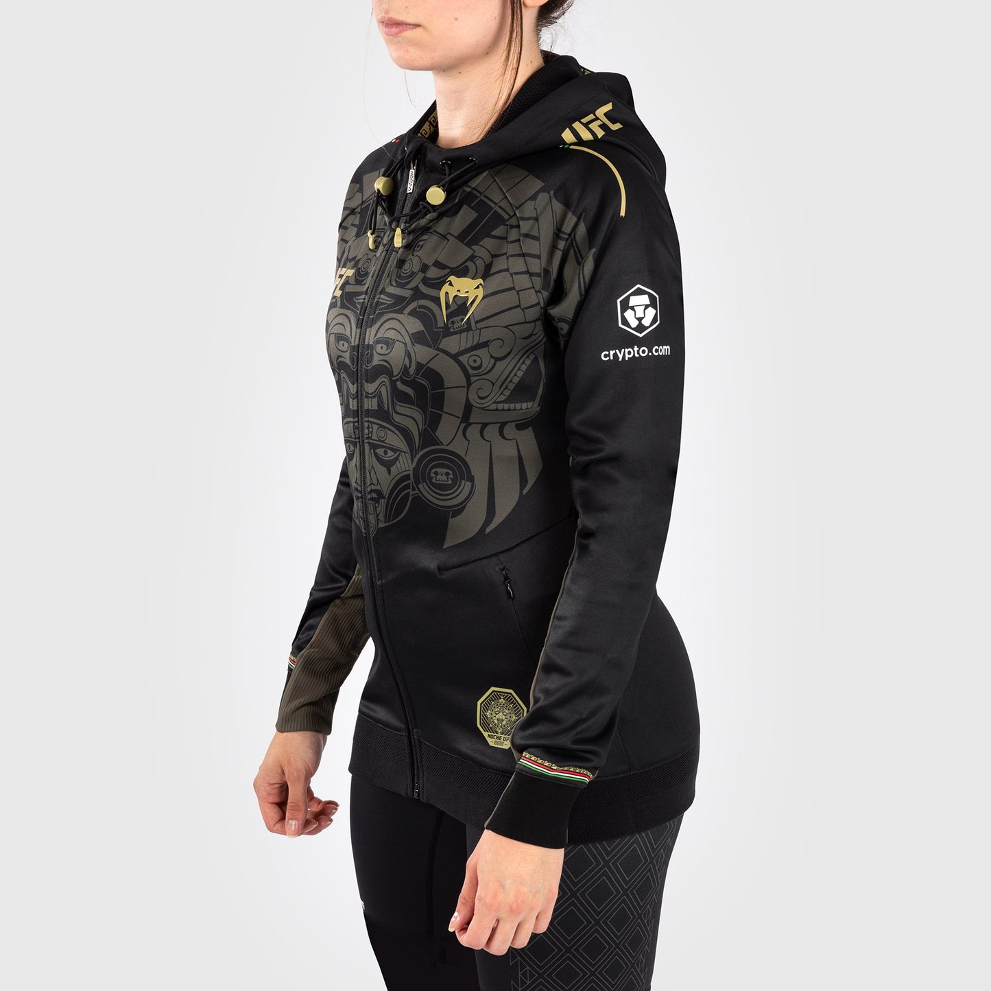 Noche UFC by Venum Authentic Fight Night Felpa con cappuccio da donna - nera